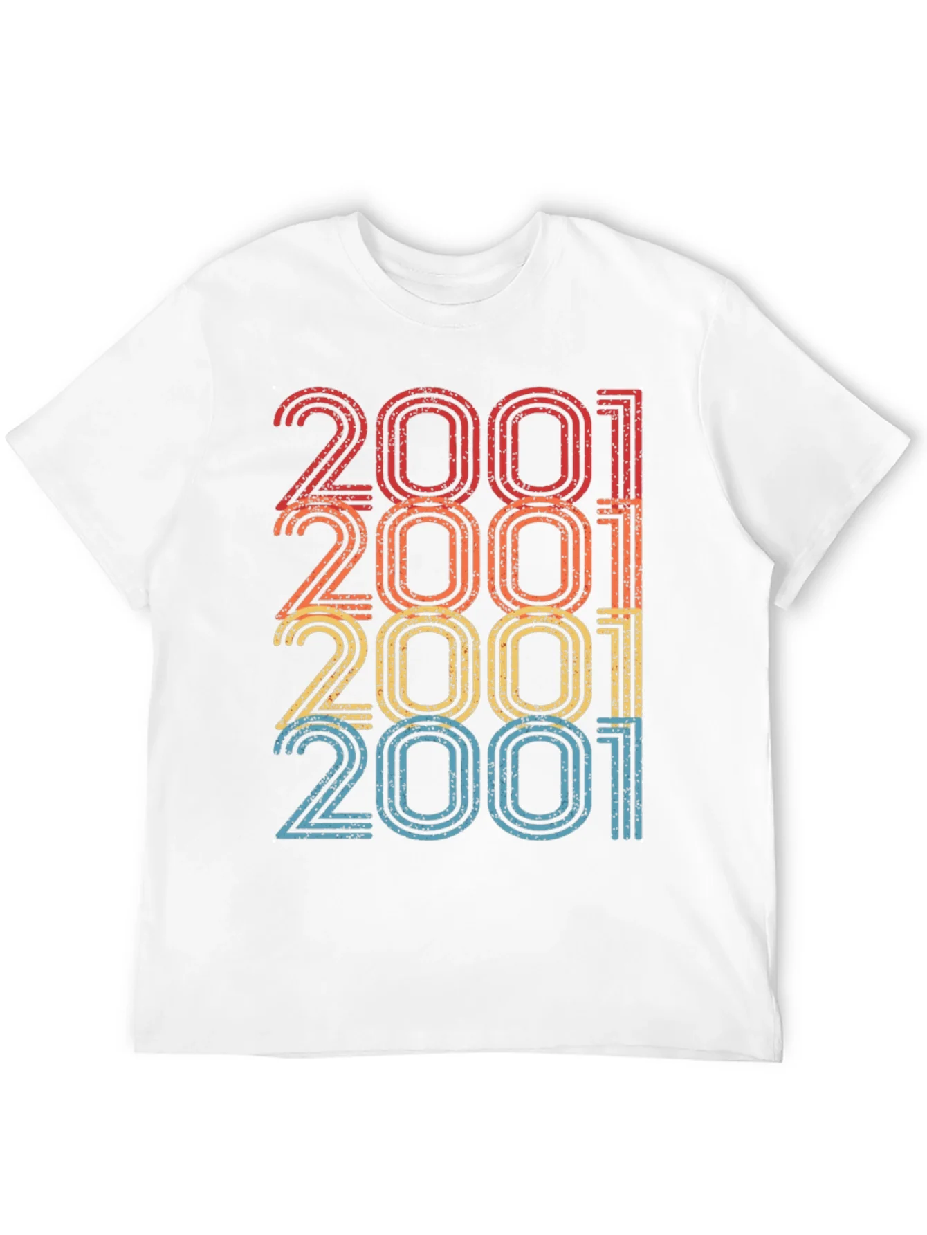 2001 Retro Style Black T-Shirt