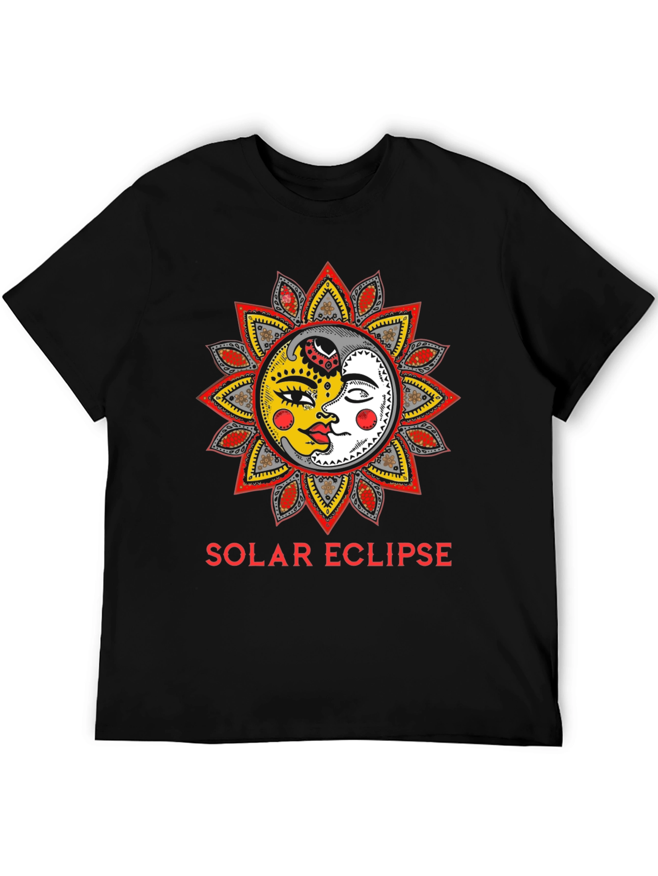Solar Eclipse Graphic Print T-Shirt - Unisex Fashion Top