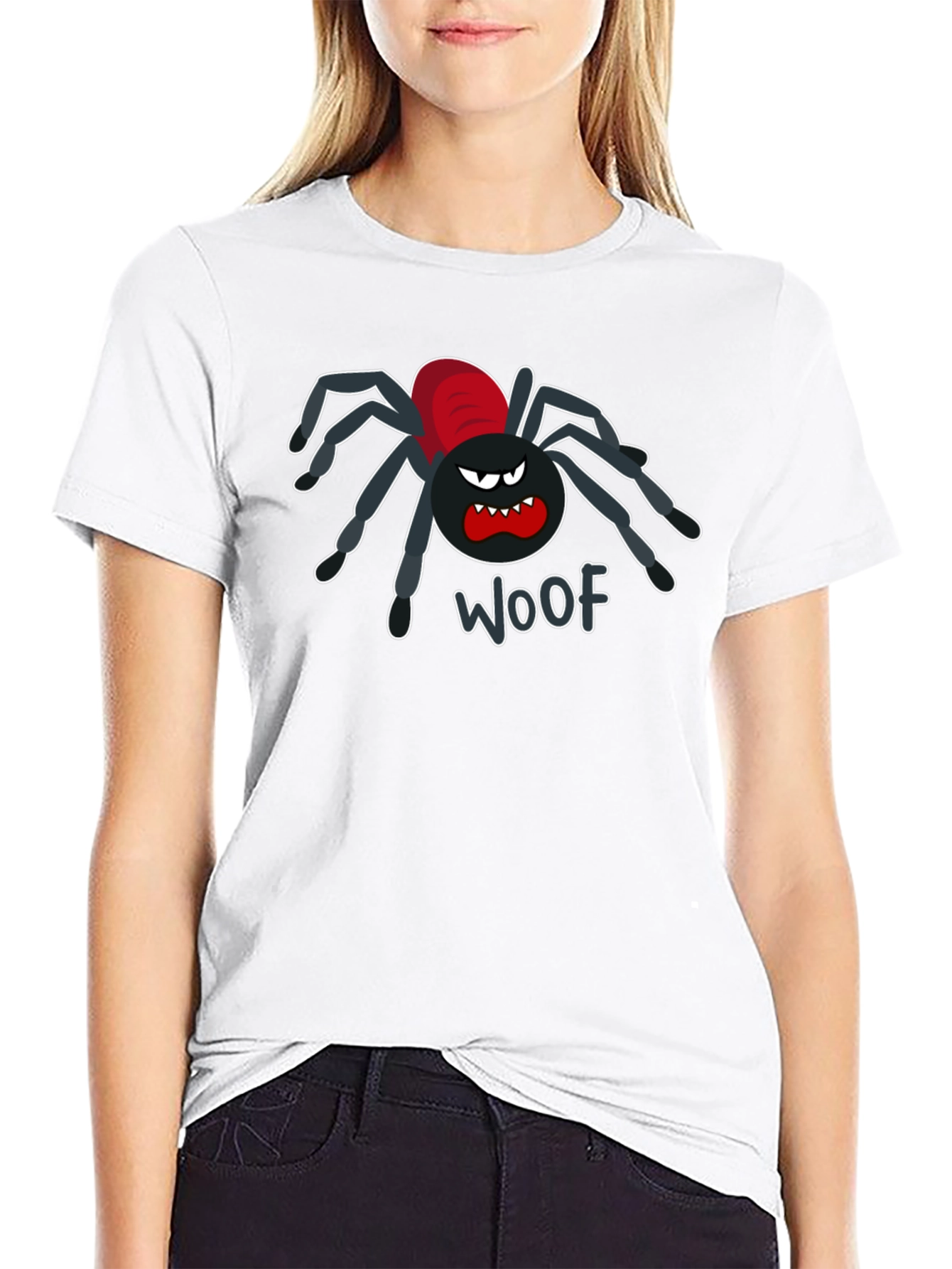 Woof Spider Funny Graphic T-Shirt