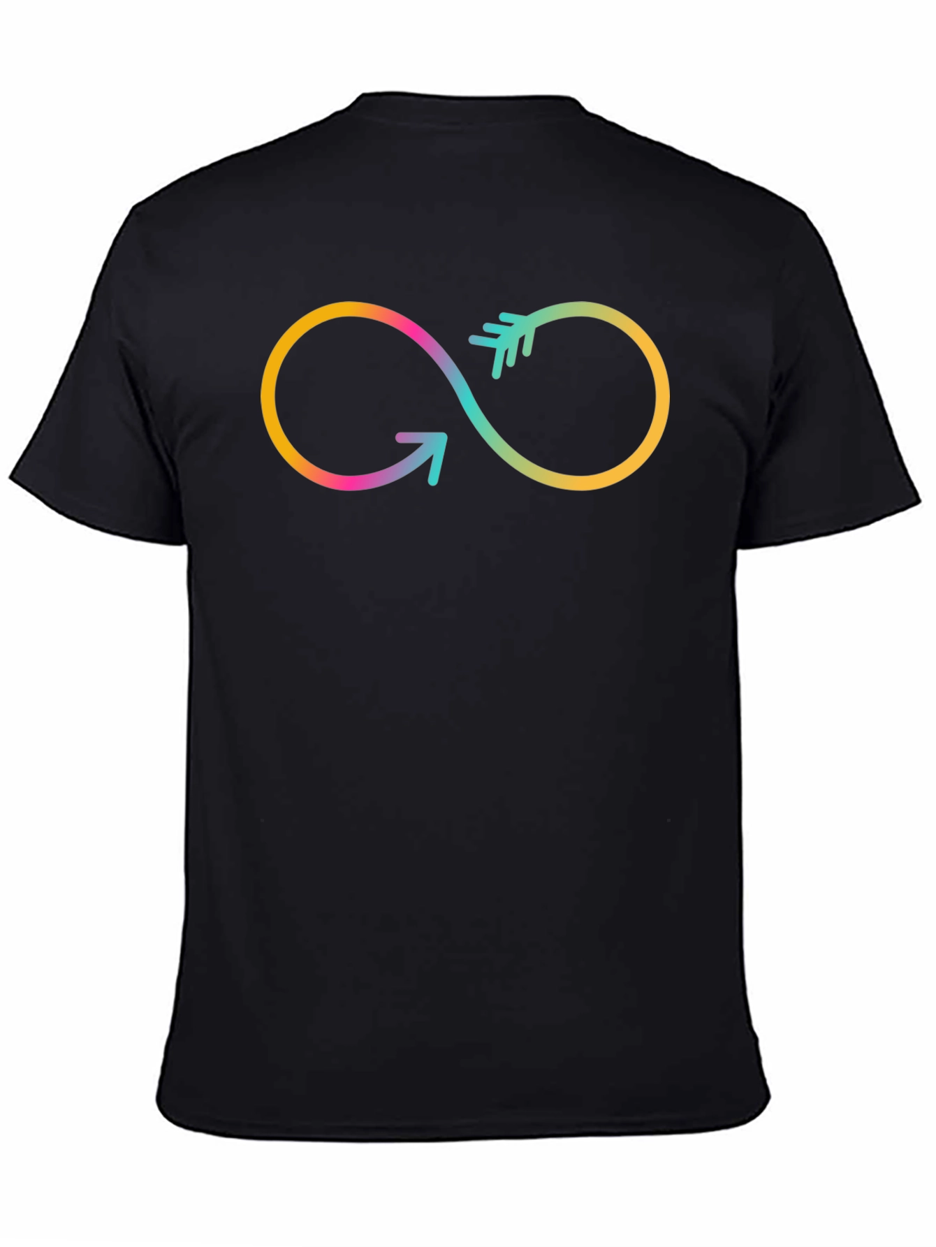 Infinity Arrow Graphic Tee - Black