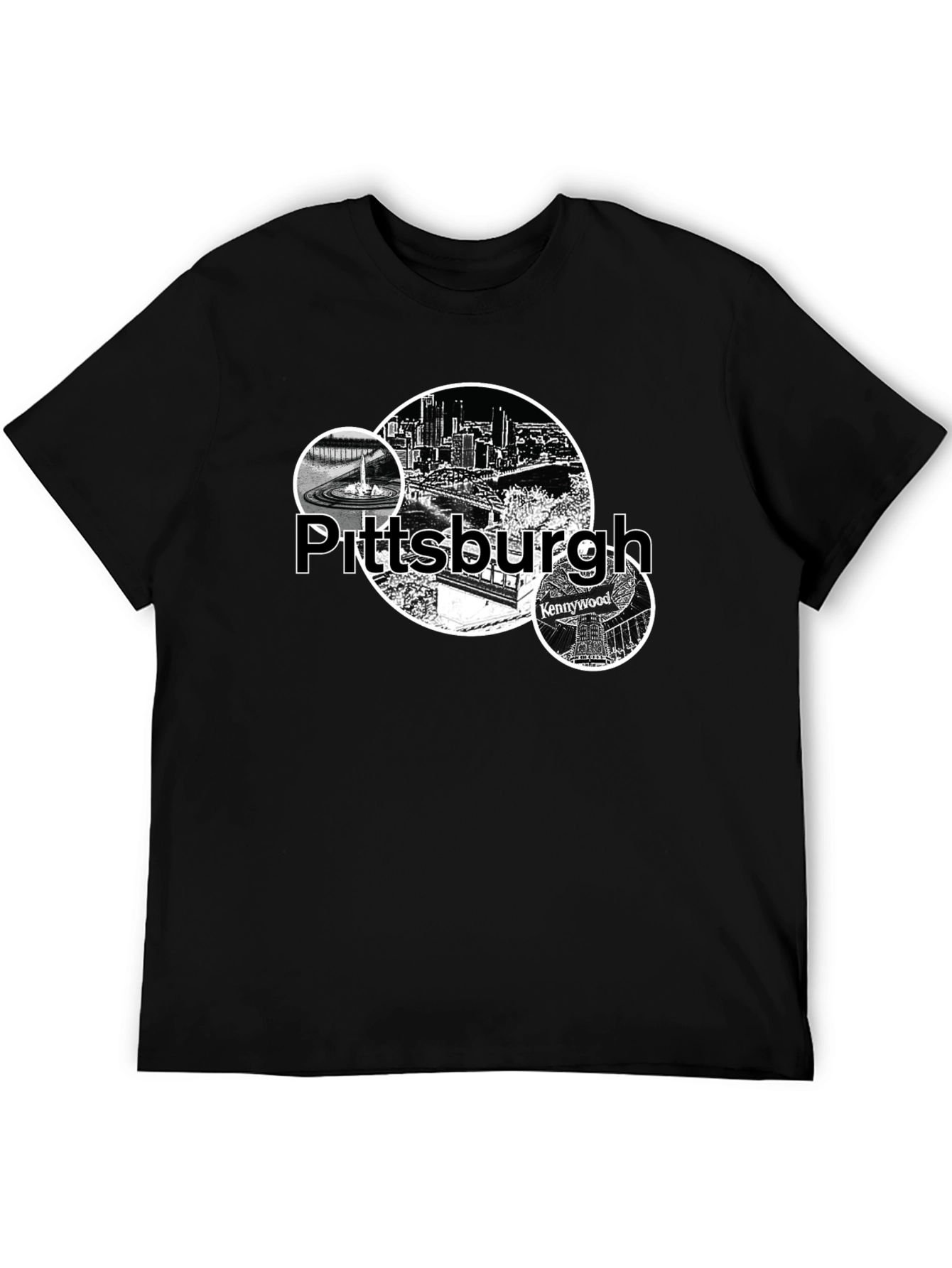 Pittsburgh Cityscape Graphic Tee - Black