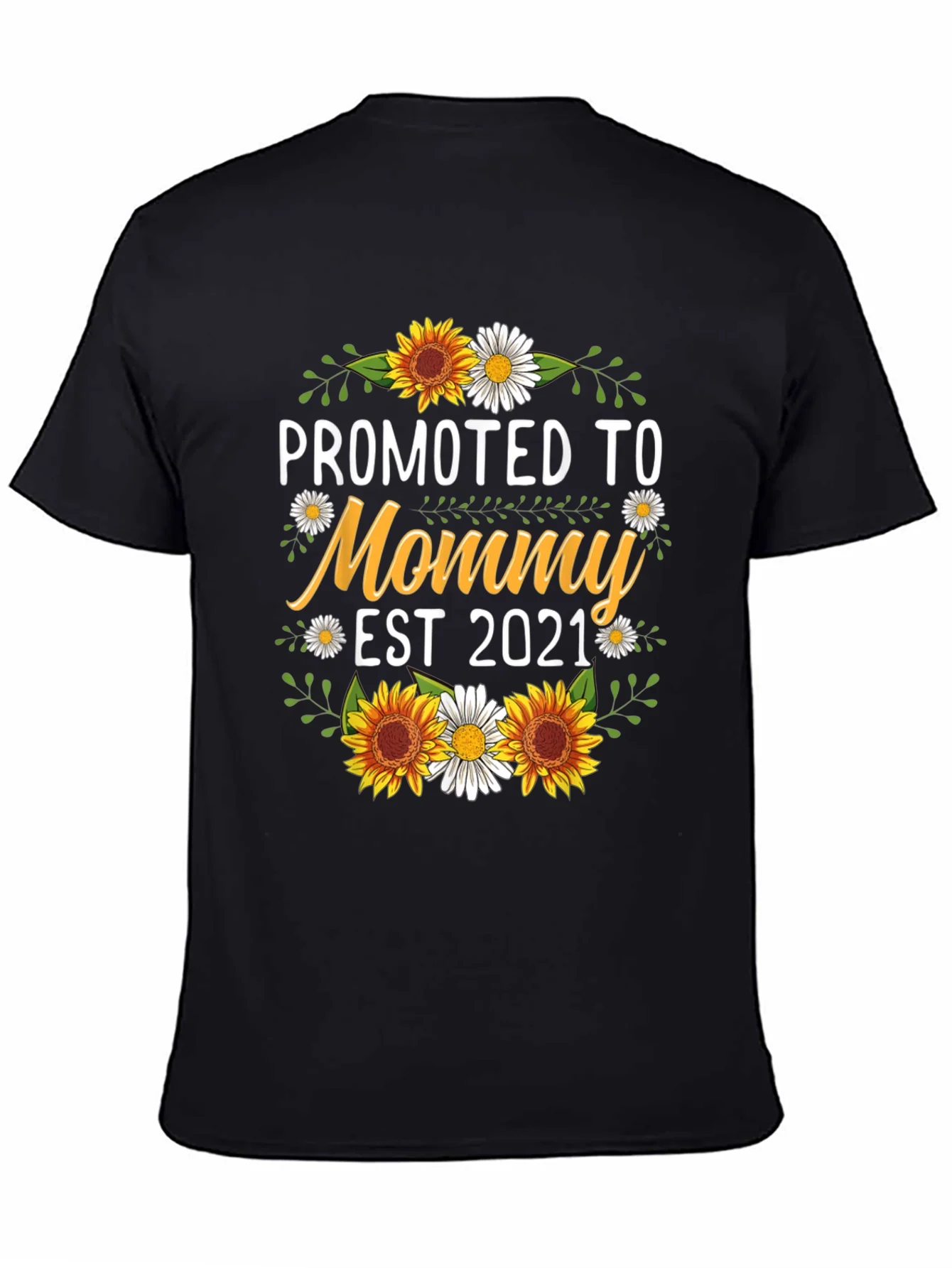 Promoted to Mommy EST 2021 Graphic Tee