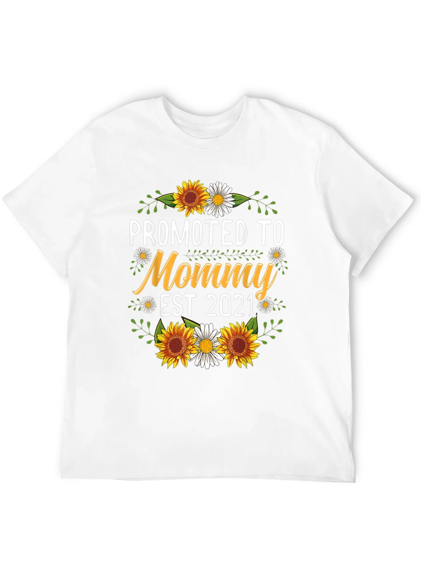 Promoted to Mommy EST 2021 Graphic Tee