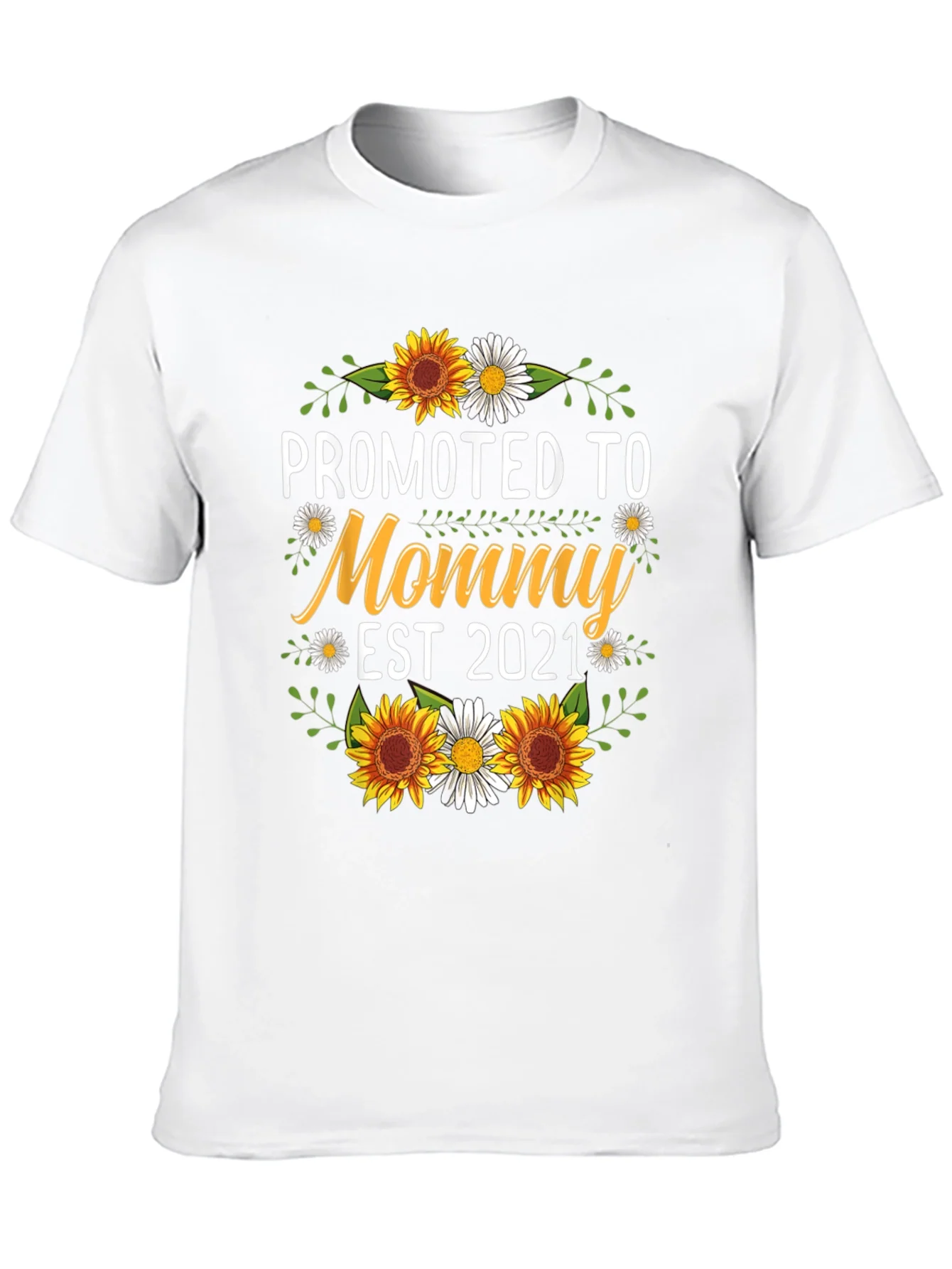 Promoted to Mommy EST 2021 Graphic Tee