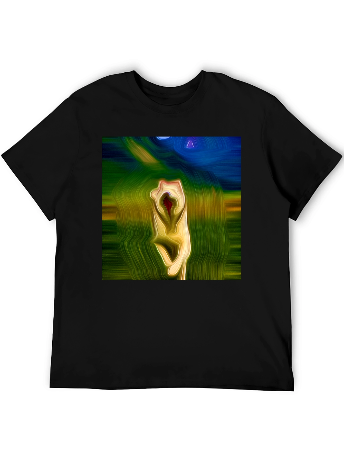 Abstract Art Black T-Shirt
