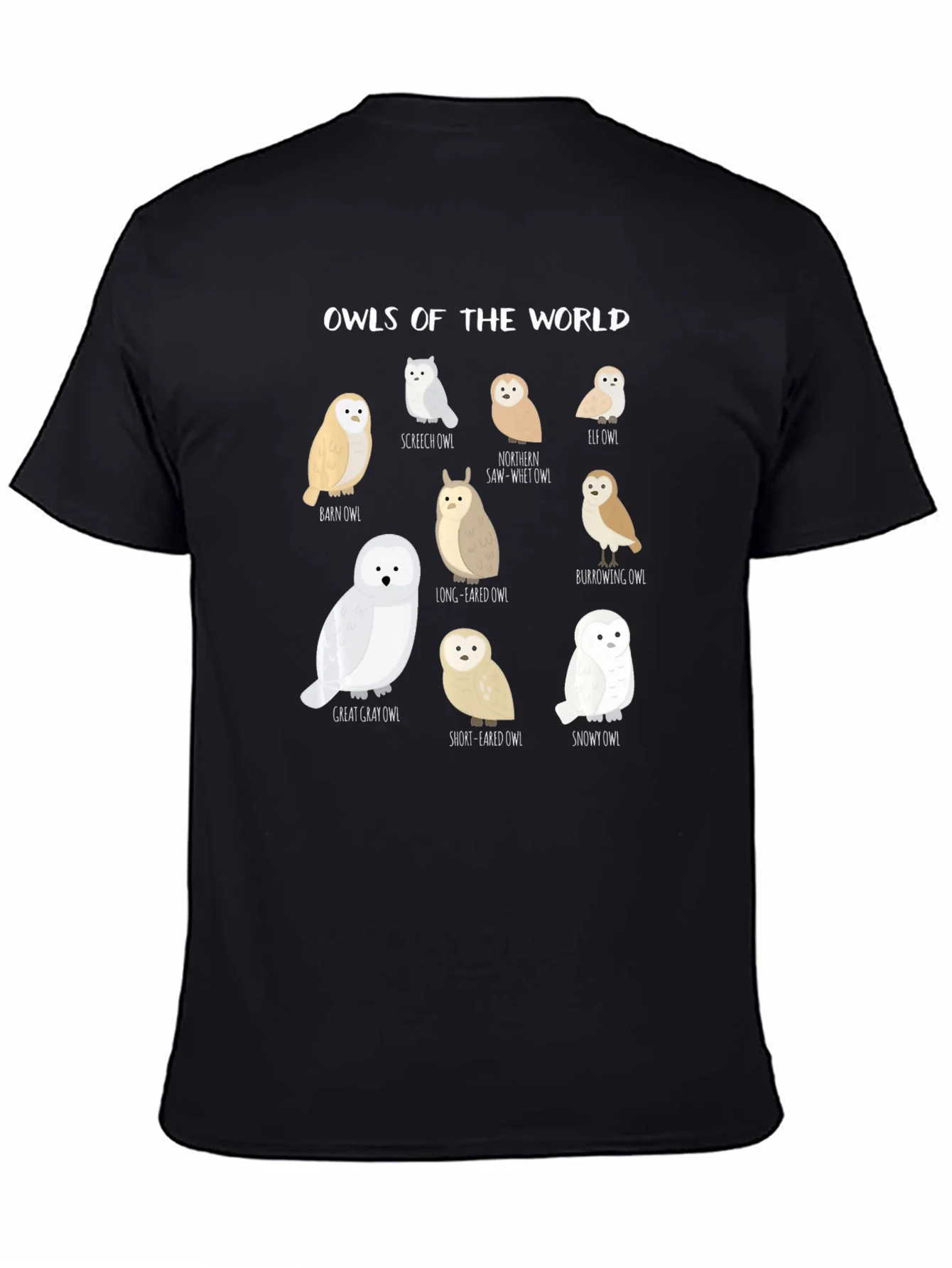 Owls of the World Graphic Tee