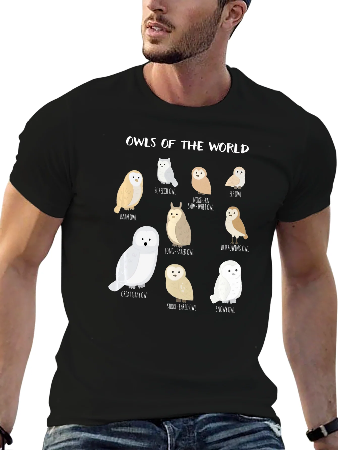 Owls of the World Graphic Tee