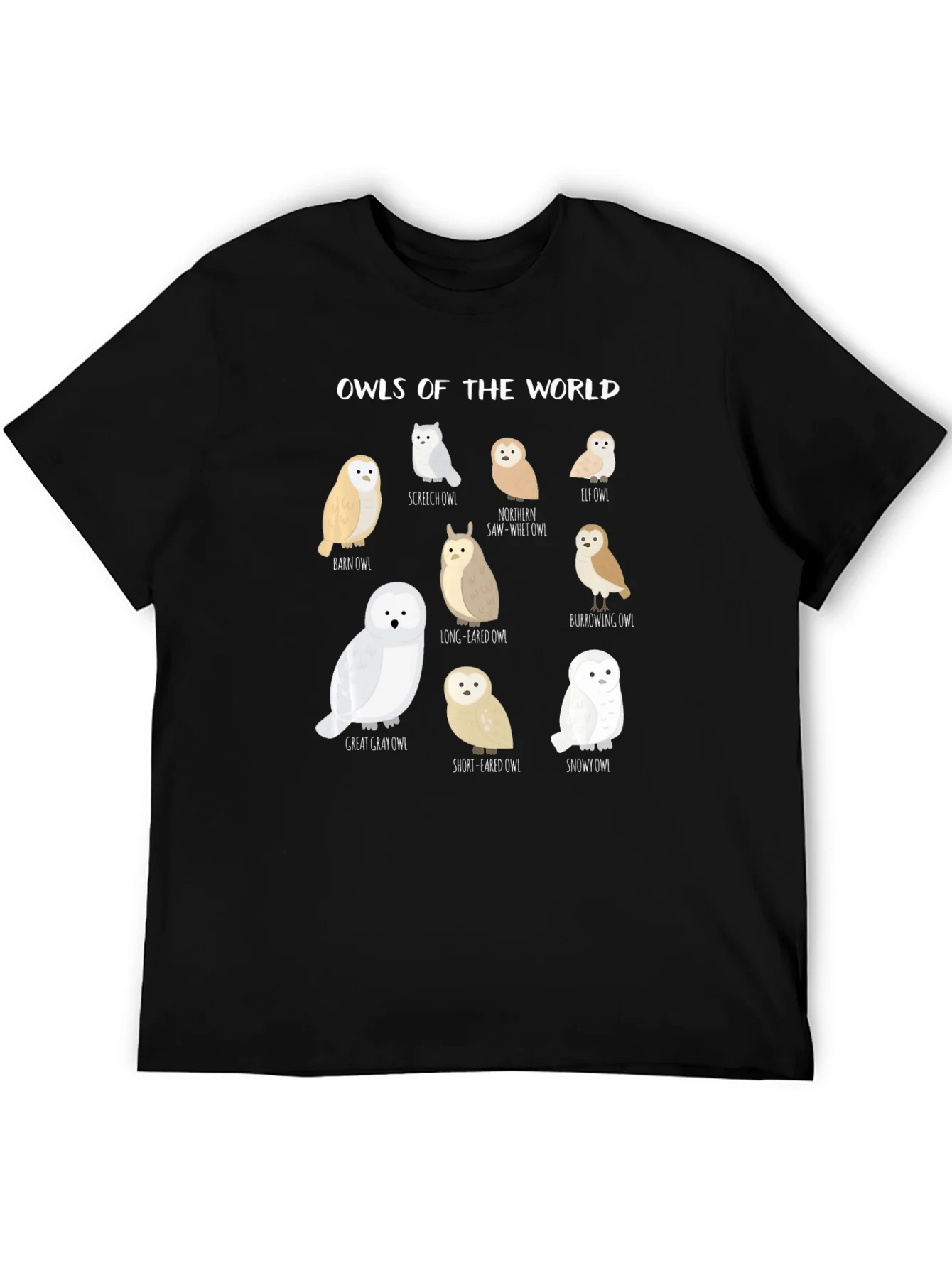 Owls of the World Graphic Tee