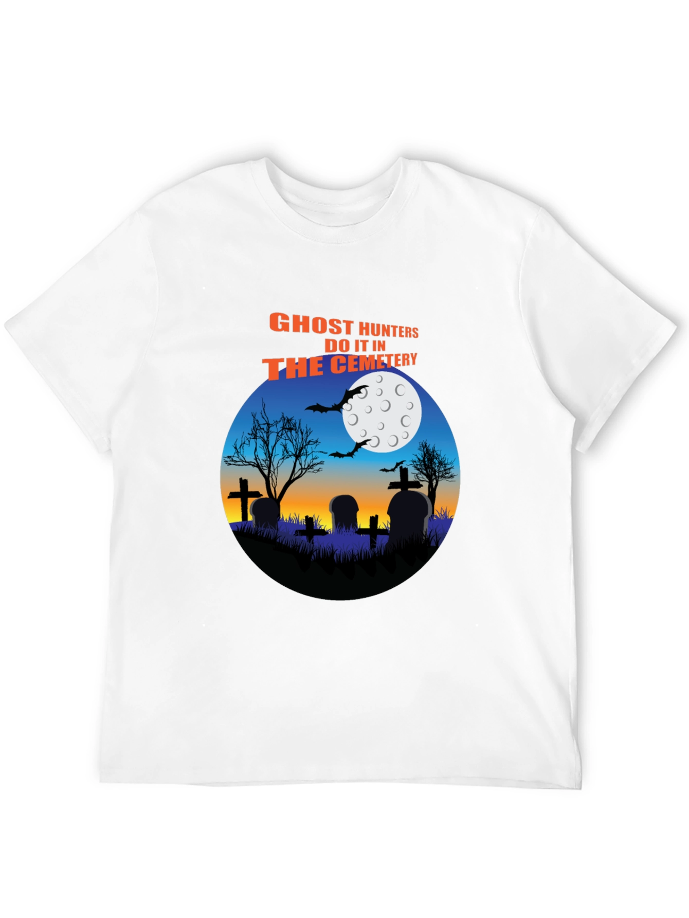 Ghost Hunters Cemetery T-Shirt Halloween Tee