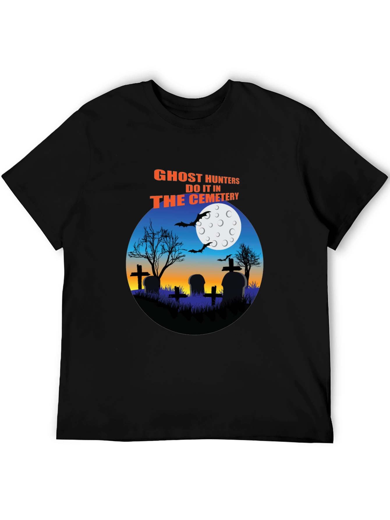 Ghost Hunters Cemetery T-Shirt Halloween Tee