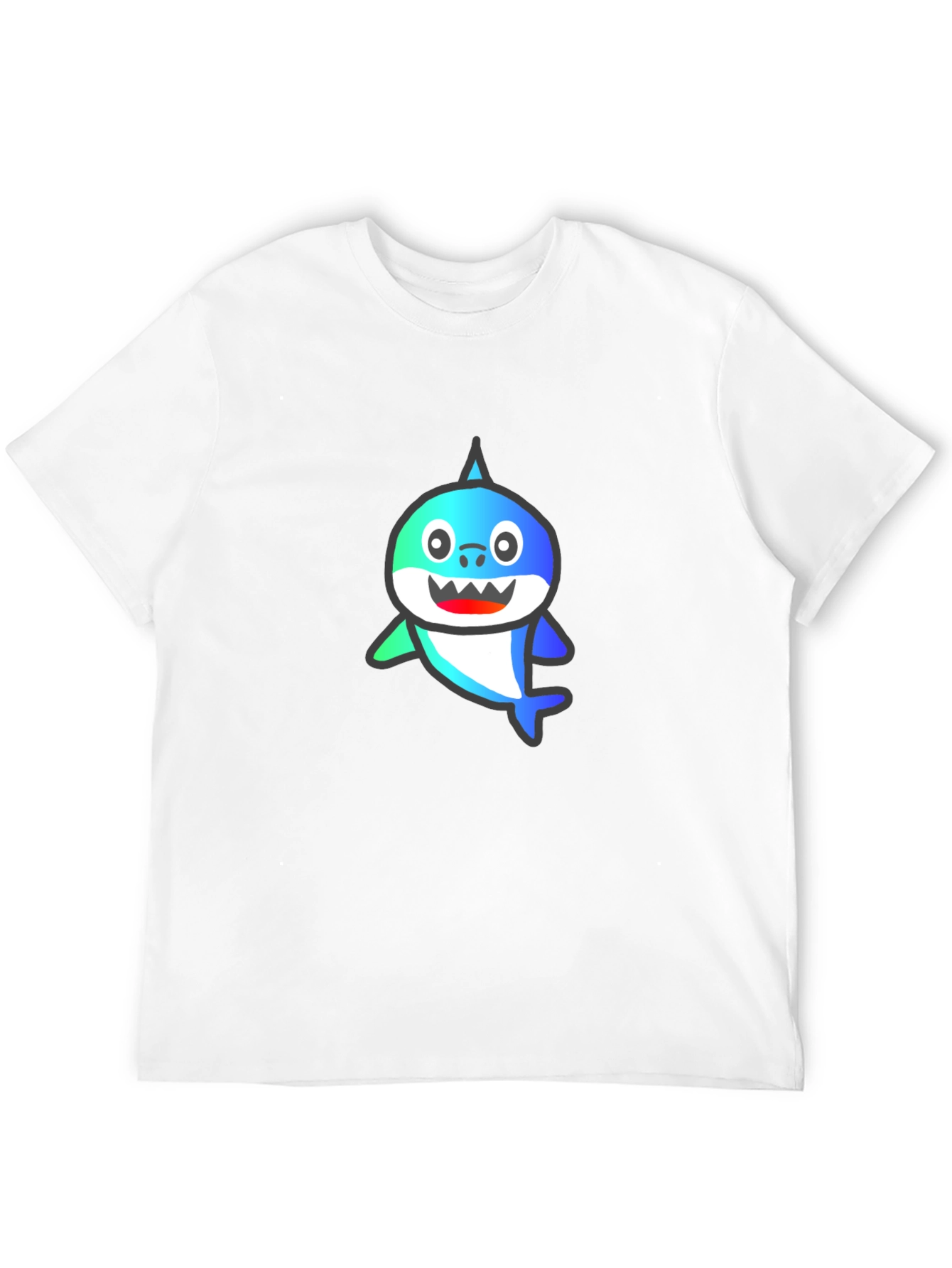 Baby Shark Black T-Shirt - Fun Cartoon Tee
