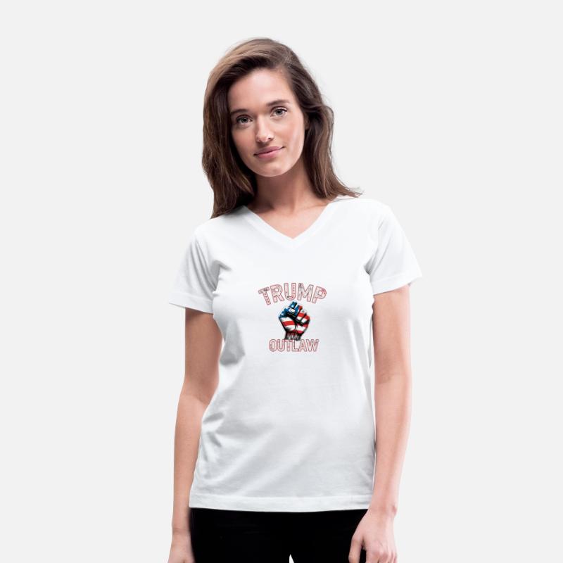 Iconic fist design with "TRUMP OUTLAW" text