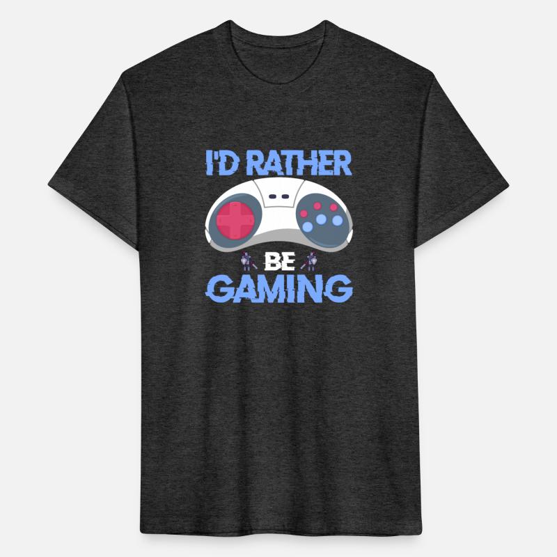 I'D RATHER BE GAMING RETRO GAMER BOYS GIRLS FRIEND