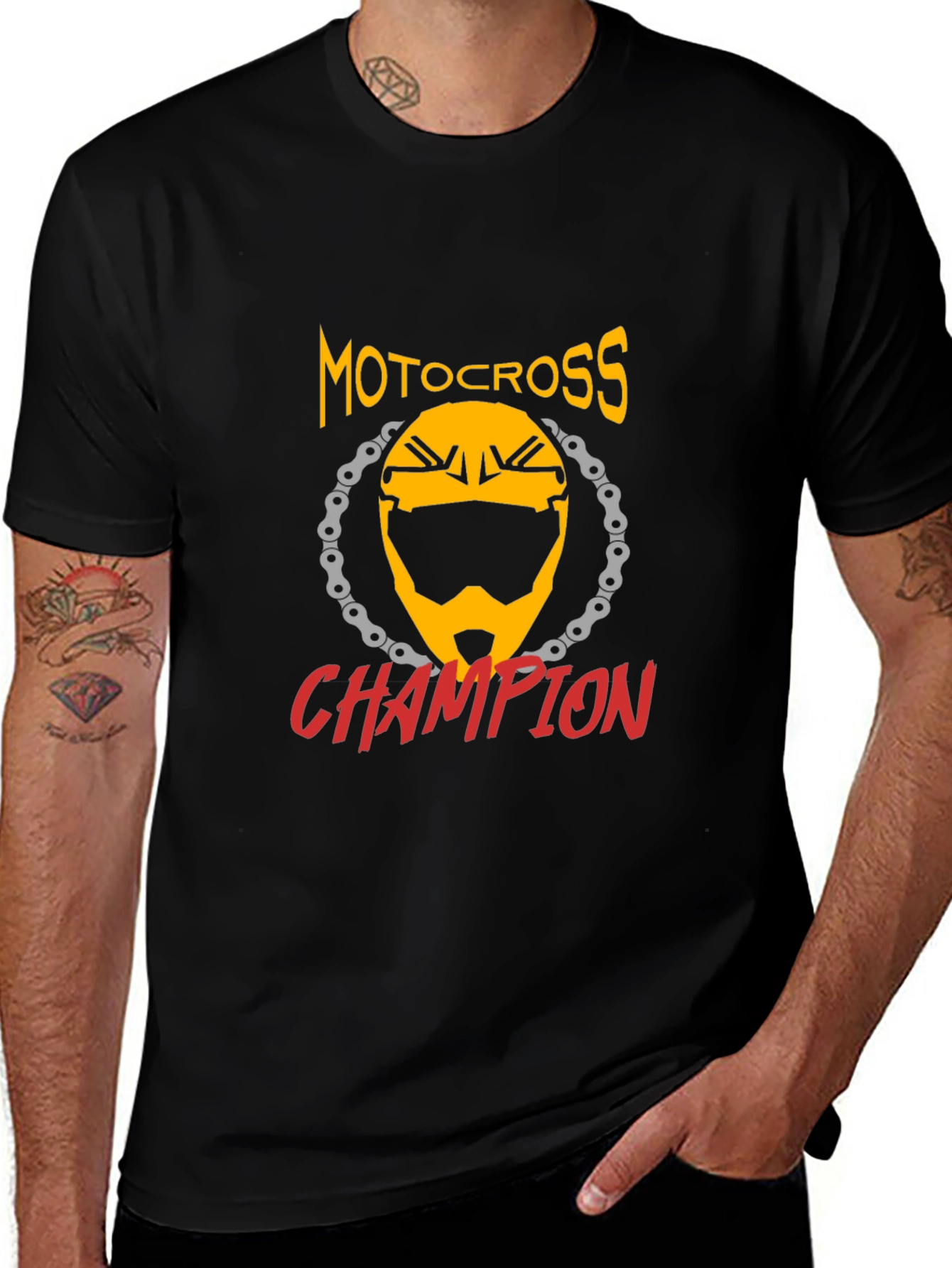 Motocross Champion Graphic T-Shirt