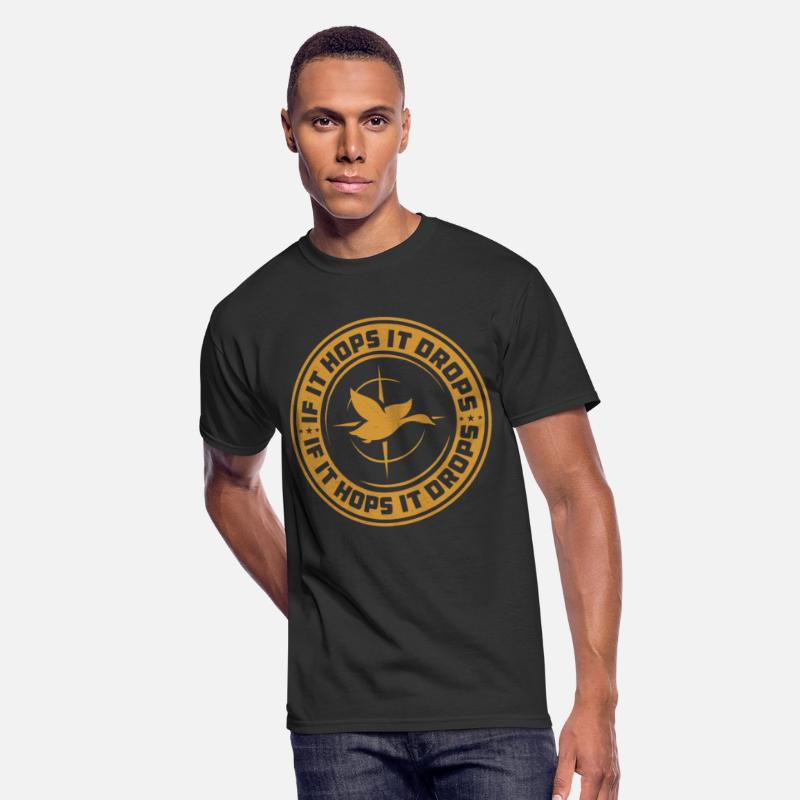 If it hops it drops cool Squirrel Hunt T-shirts
