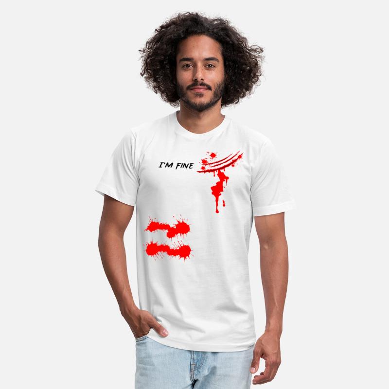 I'm Fine Bloody Hand Bloodstained Blood Splatter