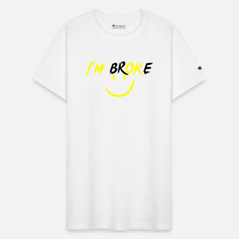 I'm Ok, I'm broken, I am okay, happy face, yellow