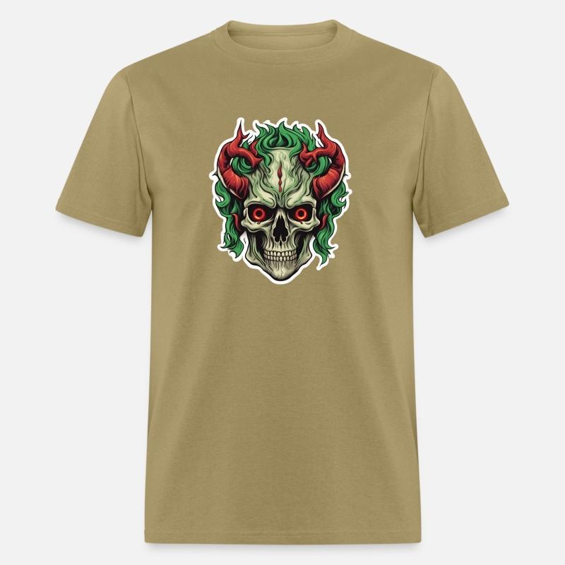 Infernal Emerald: Red-Horned Skull