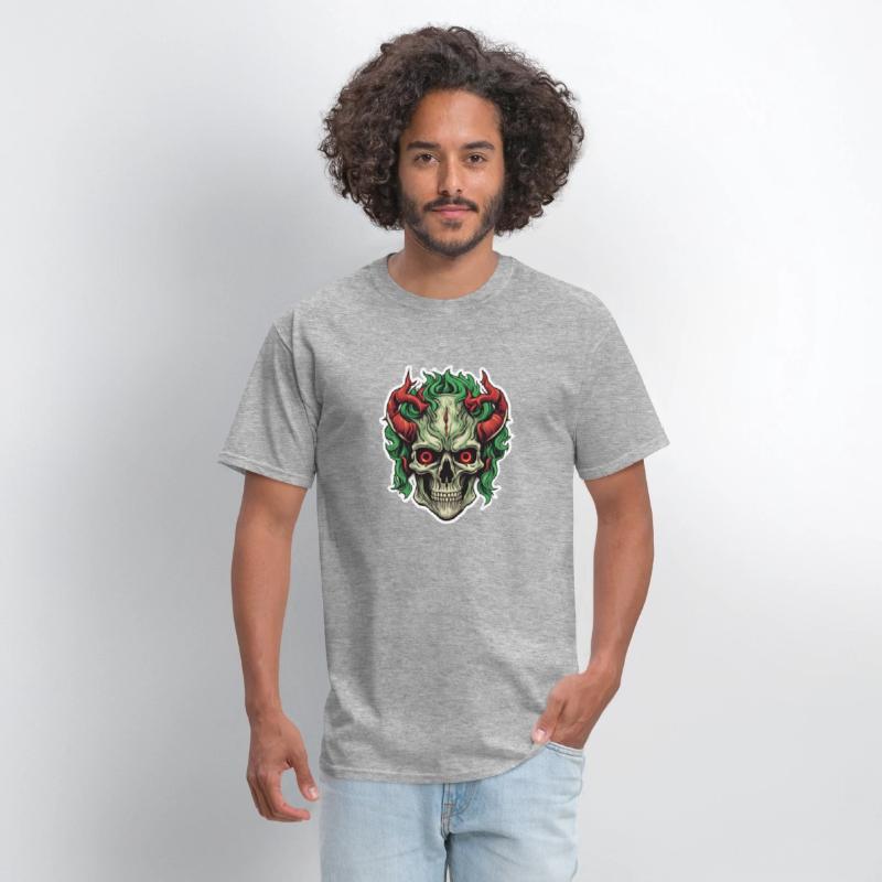 Infernal Emerald: Red-Horned Skull
