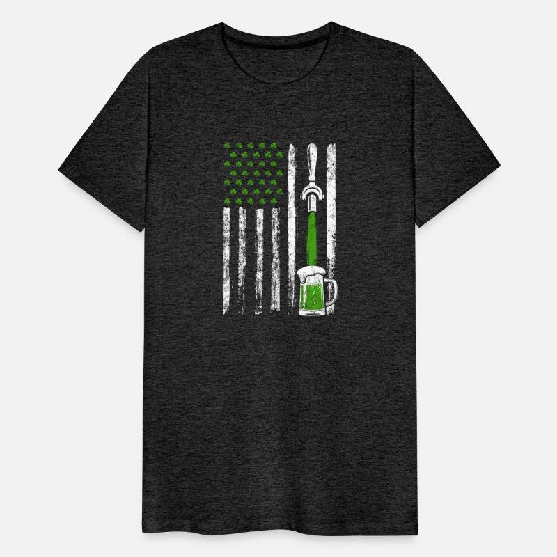 Irish American Flag Draft Beer Shamrock St