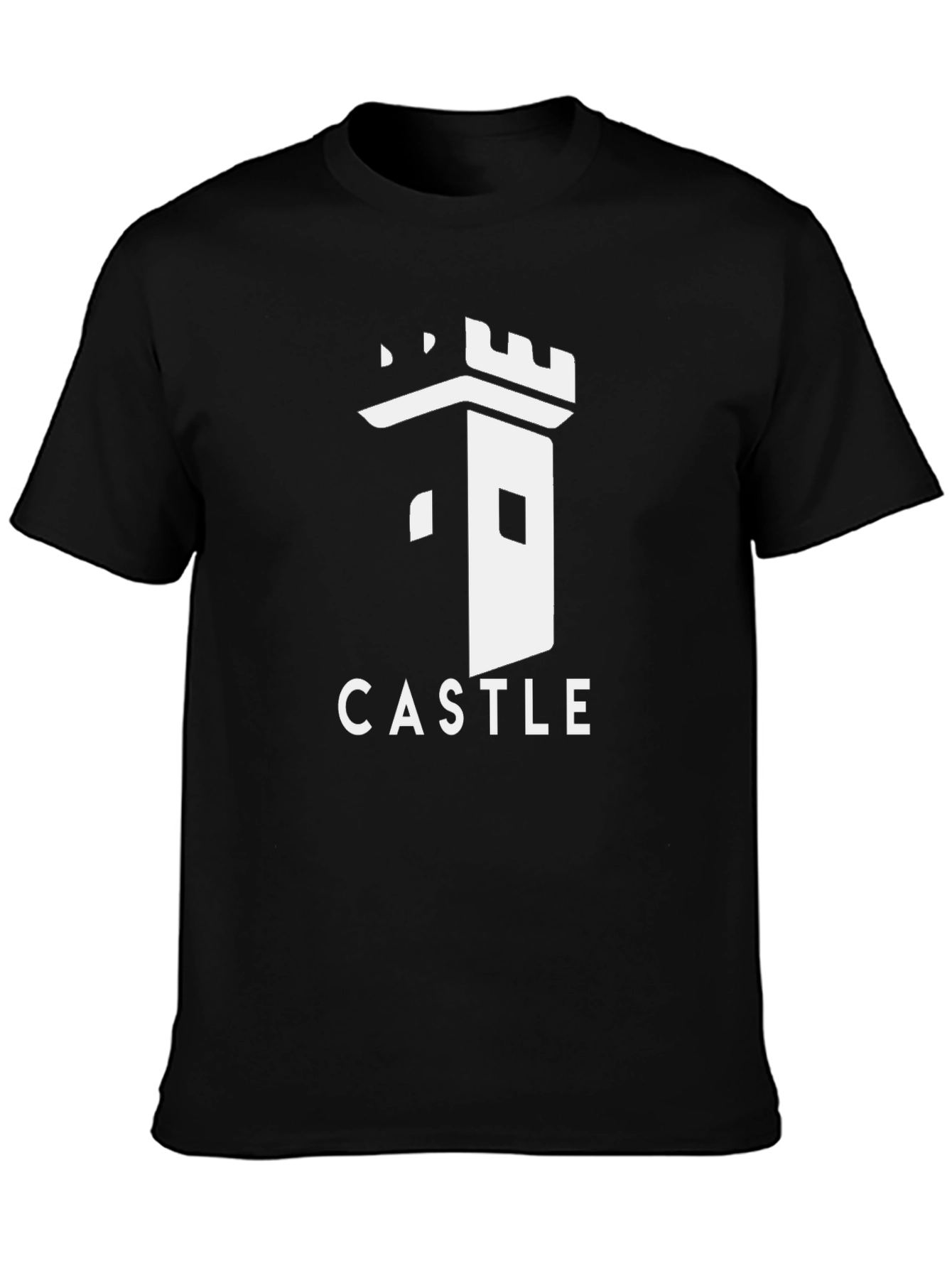 Castle Graphic T-Shirt - Black Cotton Tee