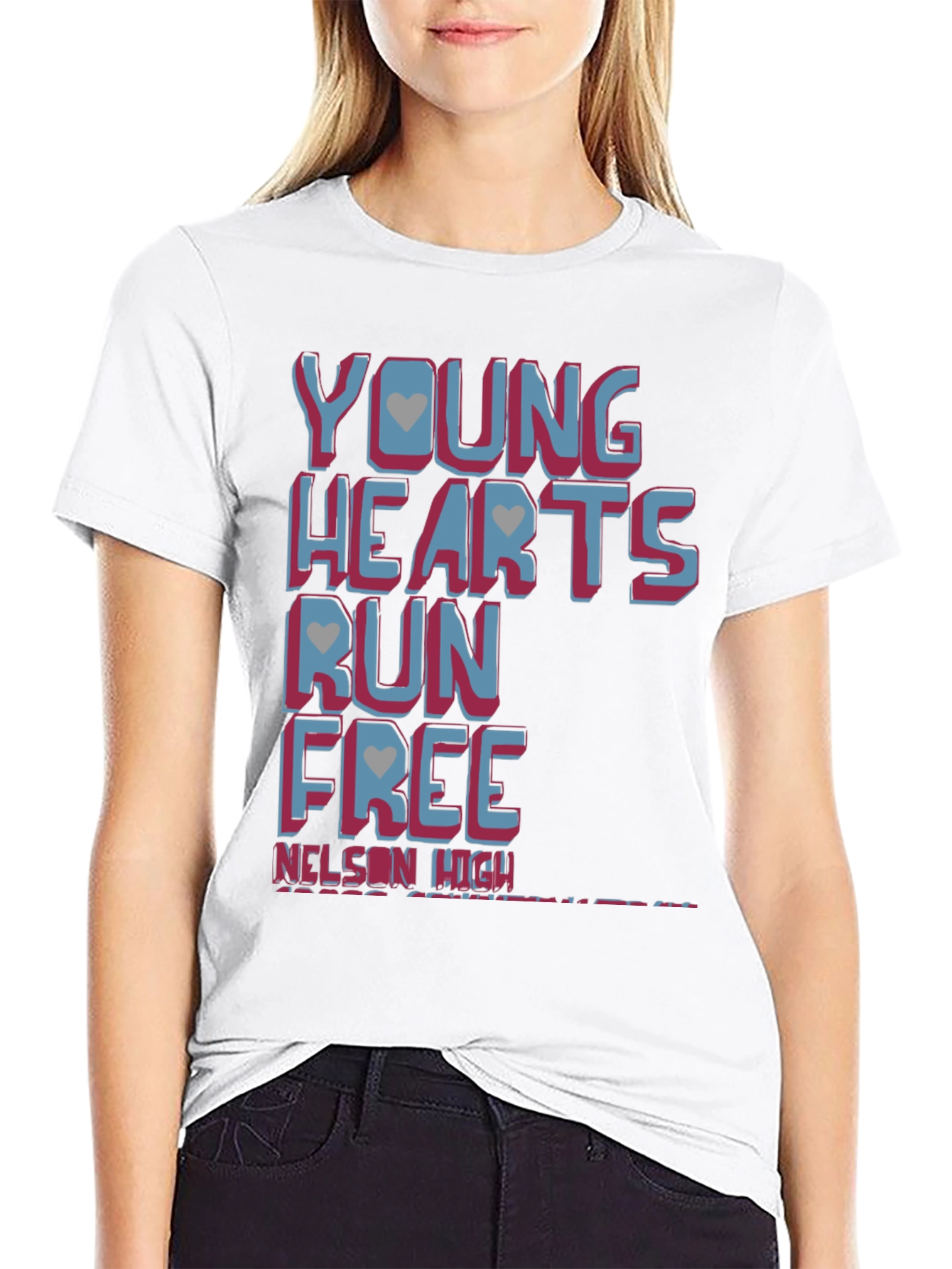 Young Hearts Run Free Graphic T-Shirt