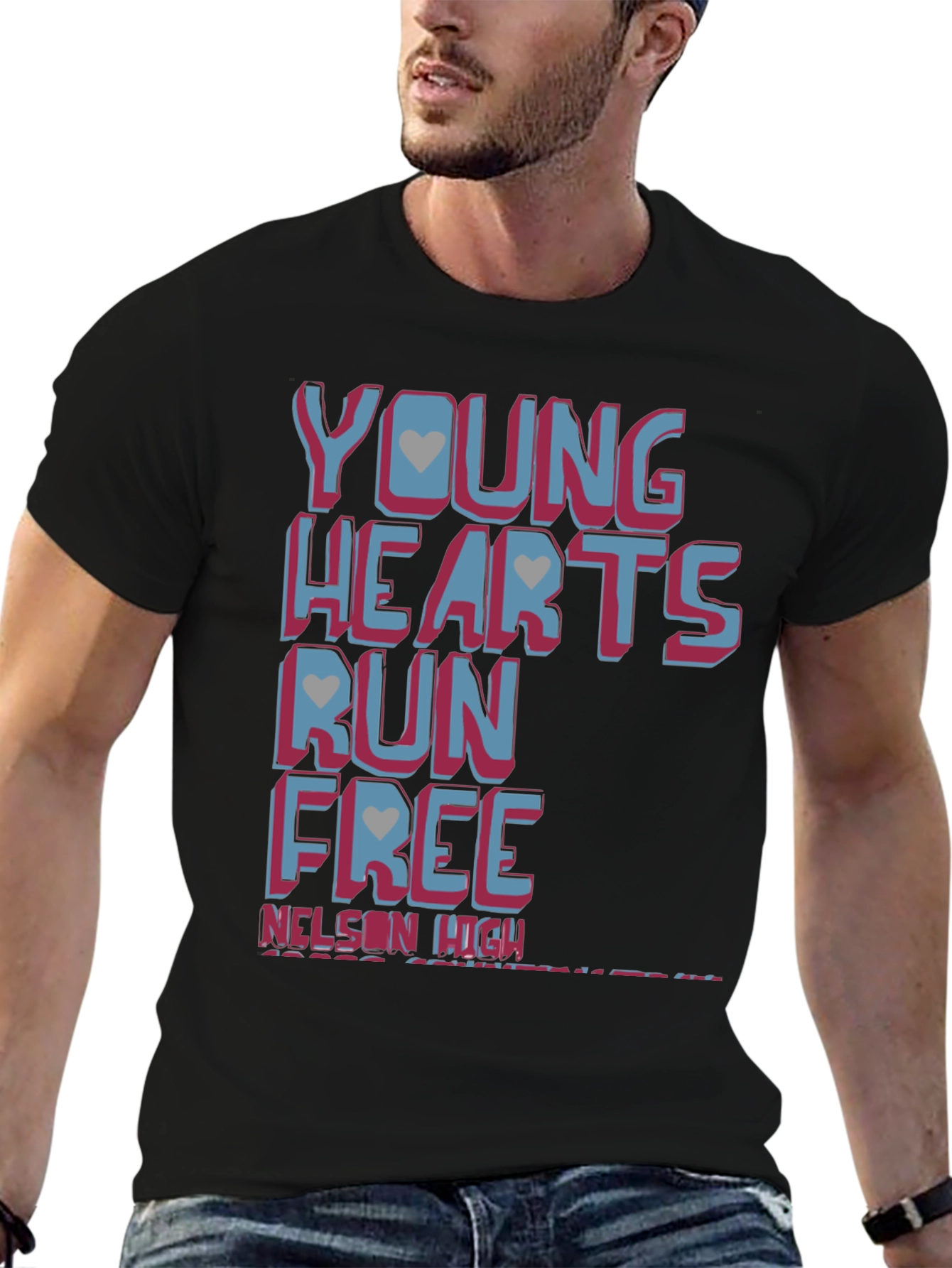 Young Hearts Run Free Graphic T-Shirt