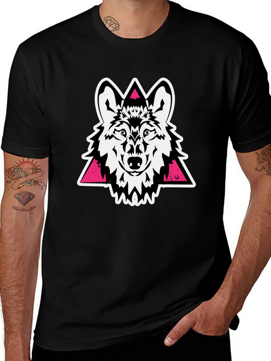 Wolf Graphic Tee - Black Stylish Cotton T-Shirt