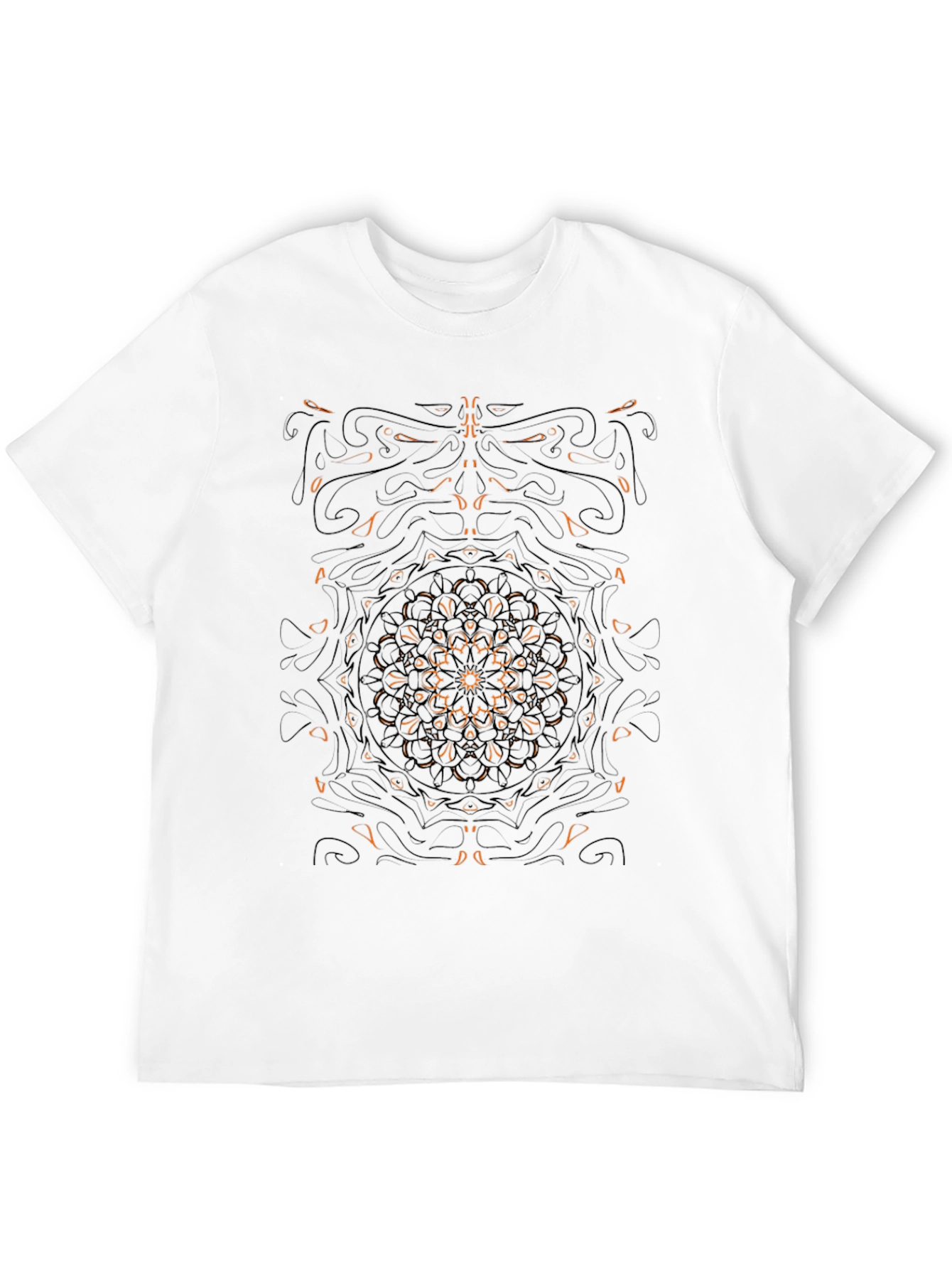 Abstract Graphic Black Tee