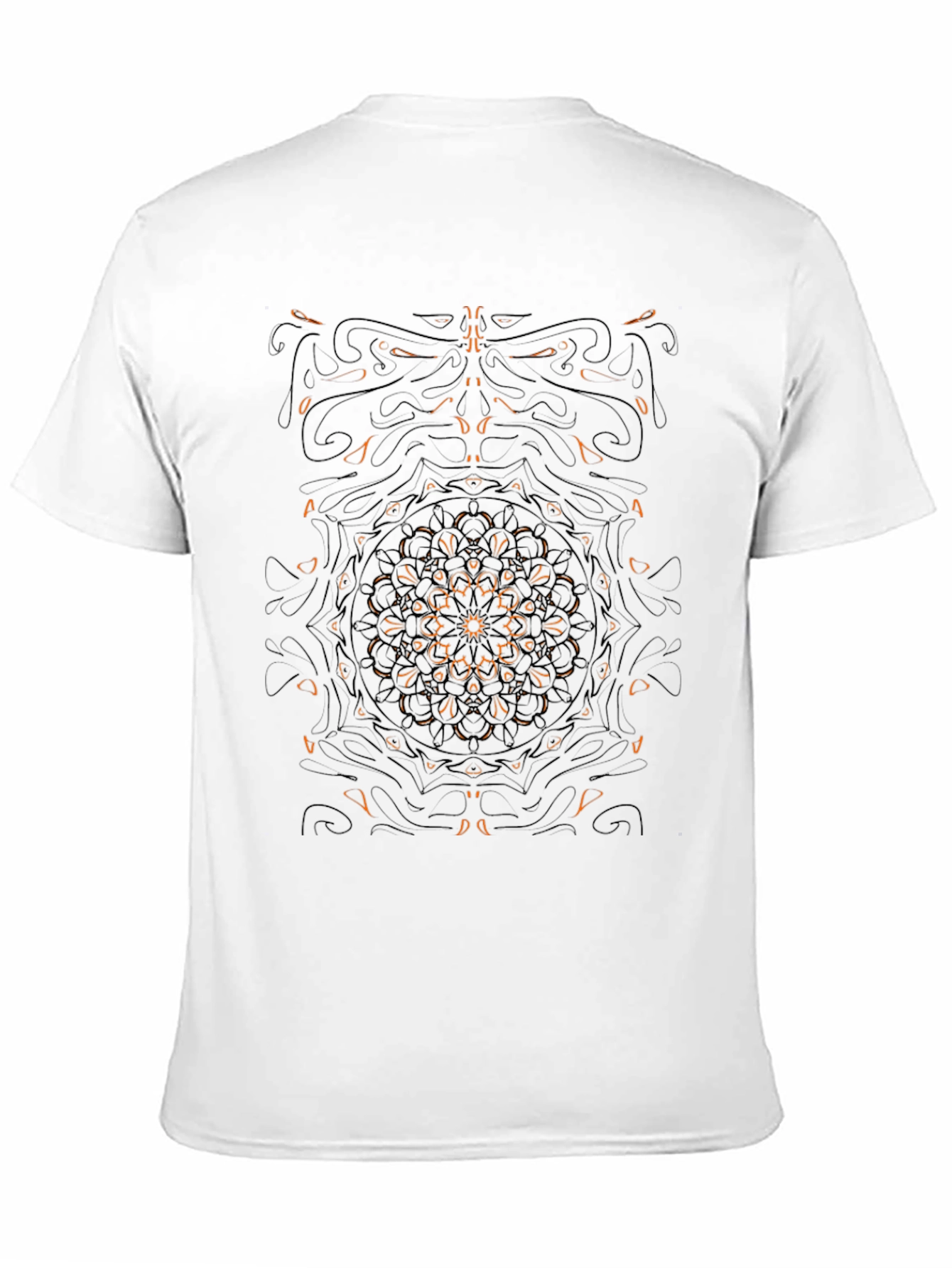Abstract Graphic Black Tee