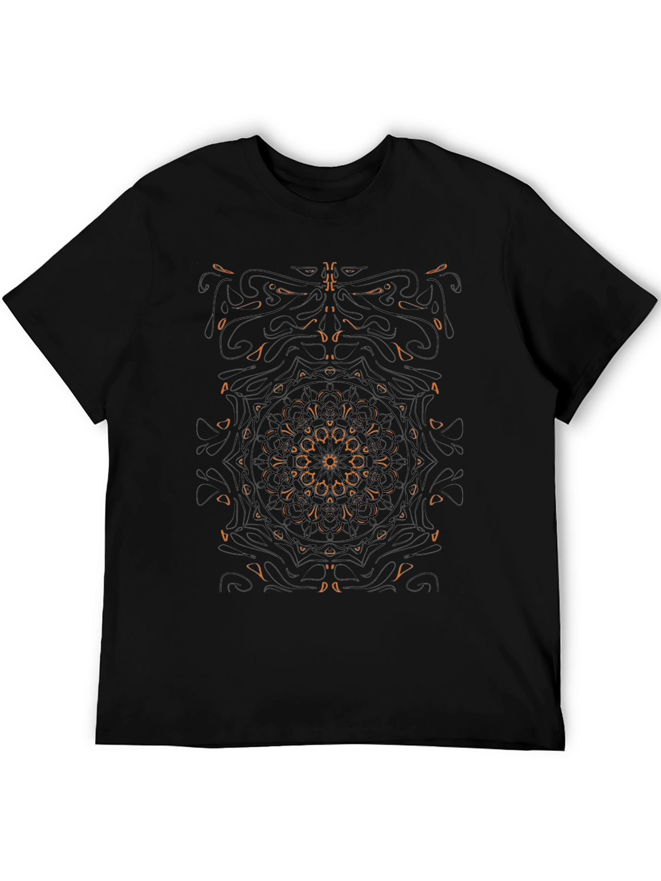 Abstract Graphic Black Tee