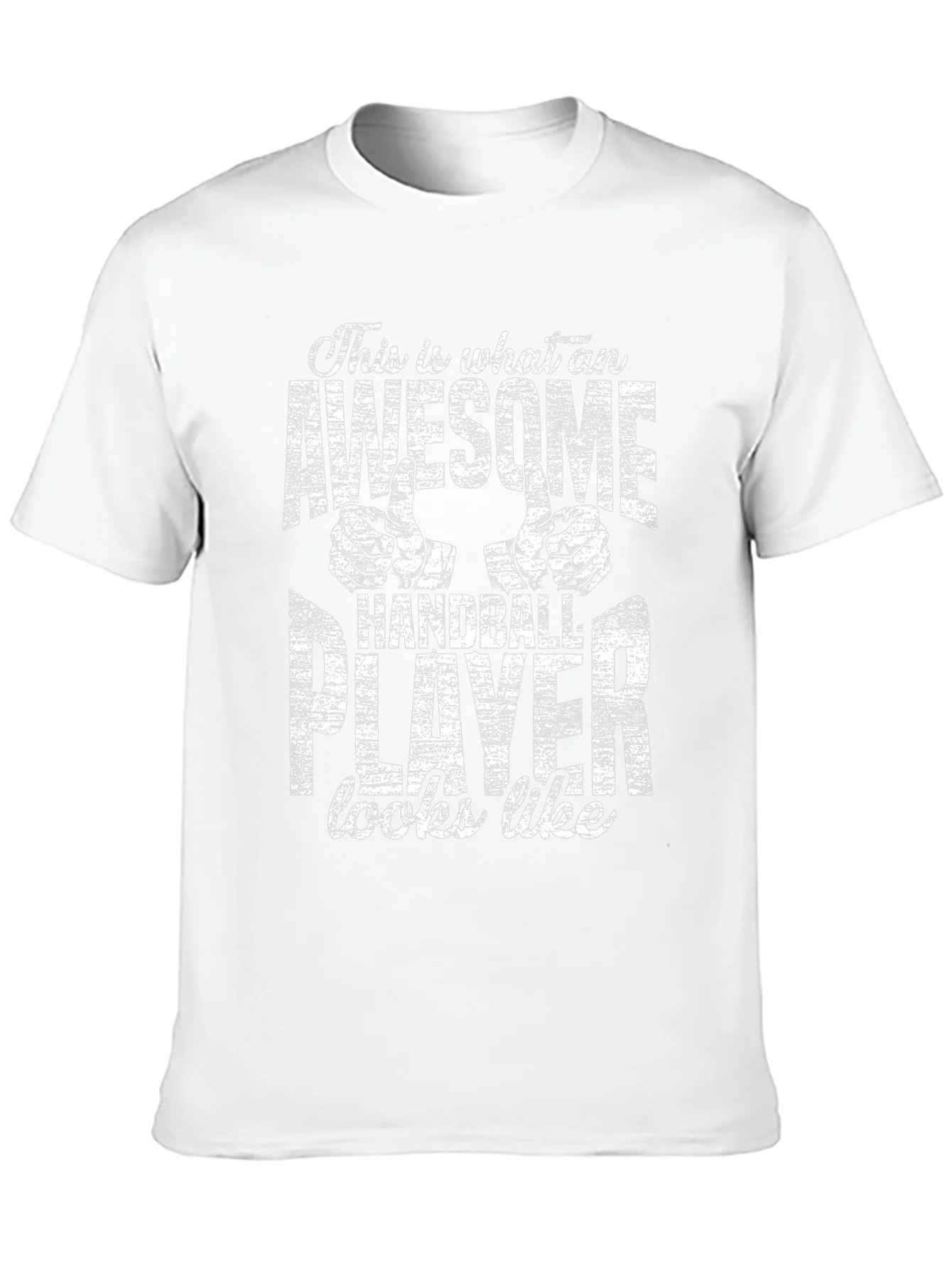 Awesome Handball Player Graphic Tee - Black