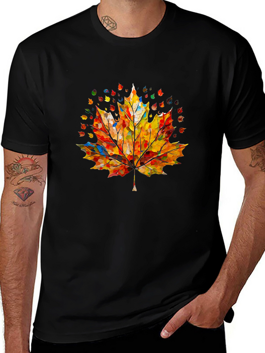 Autumn Leaf T-Shirt - Colorful Maple Design