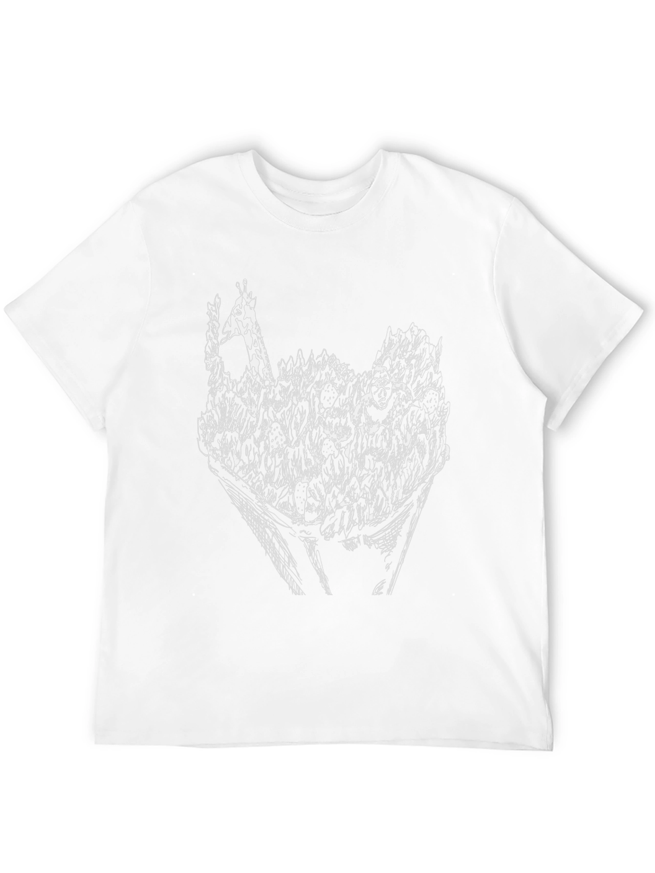 Abstract Black Graphic Tee - Unique Artwork T-Shirt