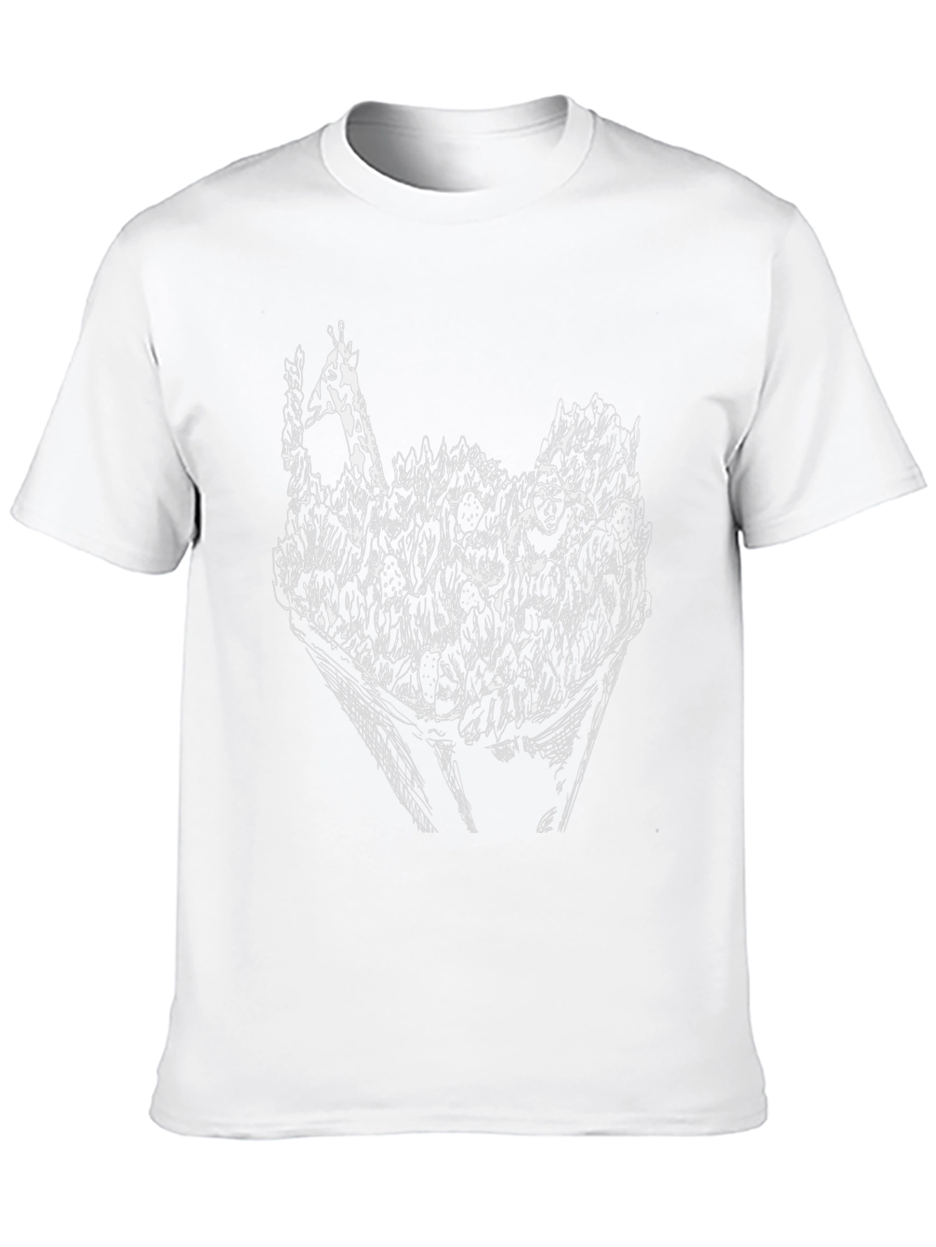 Abstract Black Graphic Tee - Unique Artwork T-Shirt