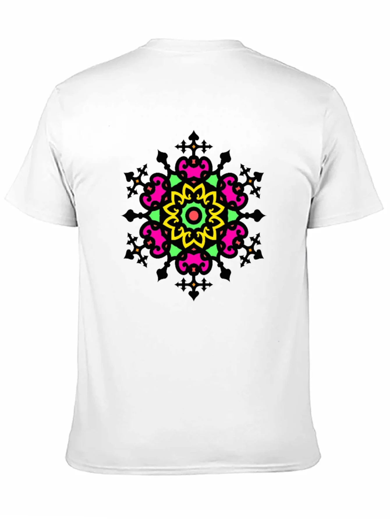 Vibrant Mandala Graphic Tee - Casual Comfort