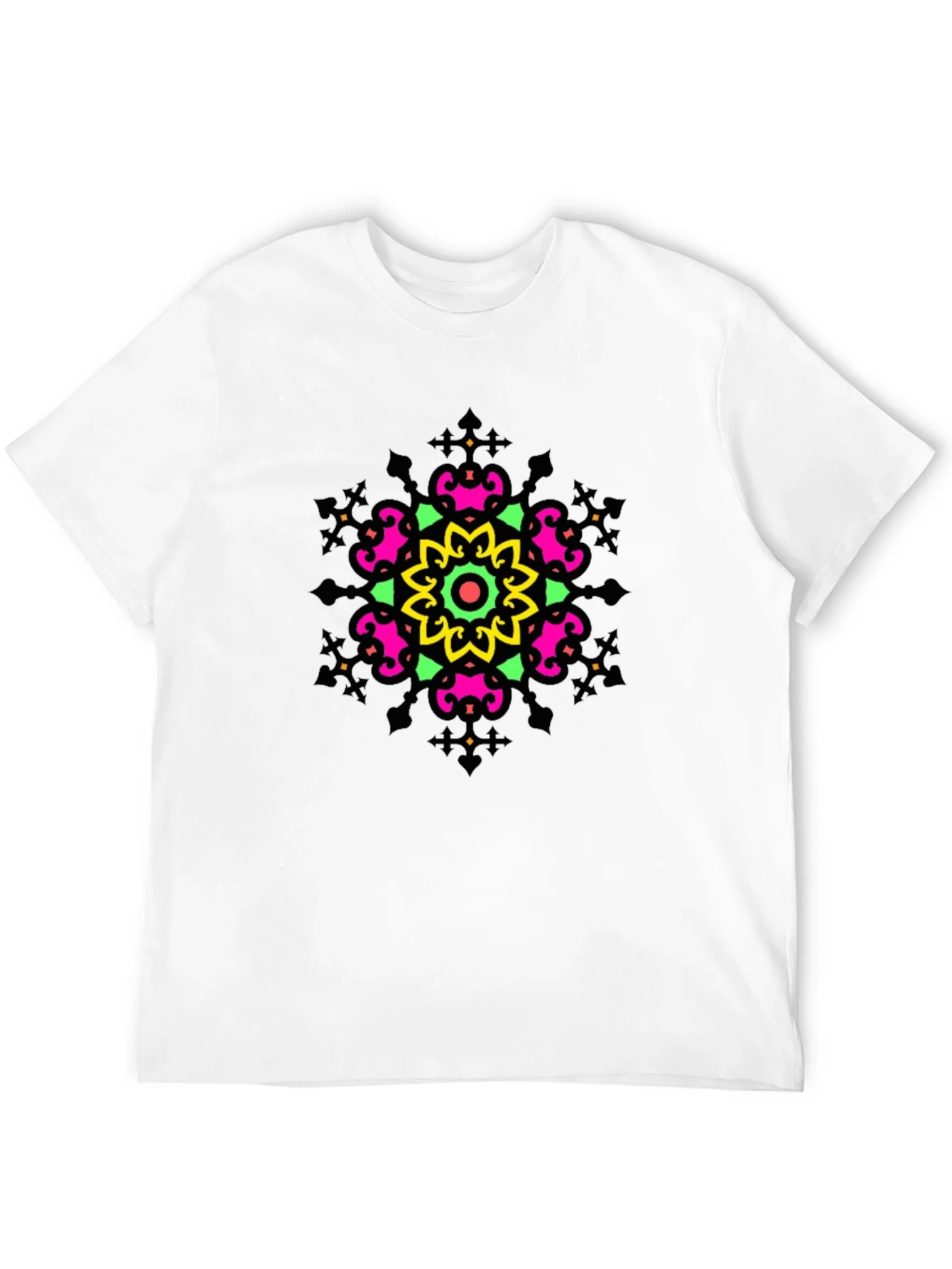 Vibrant Mandala Graphic Tee - Casual Comfort