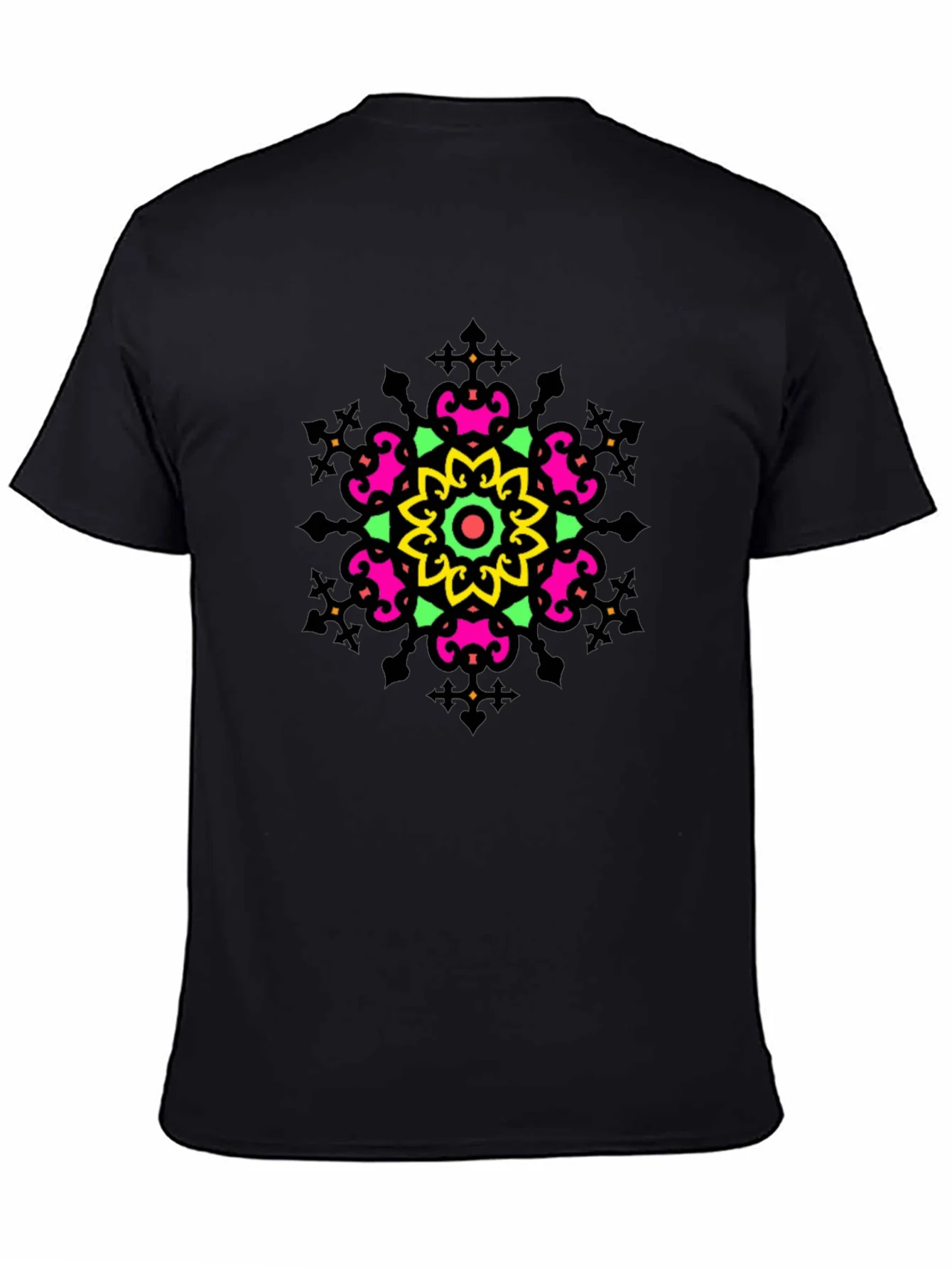 Vibrant Mandala Graphic Tee - Casual Comfort