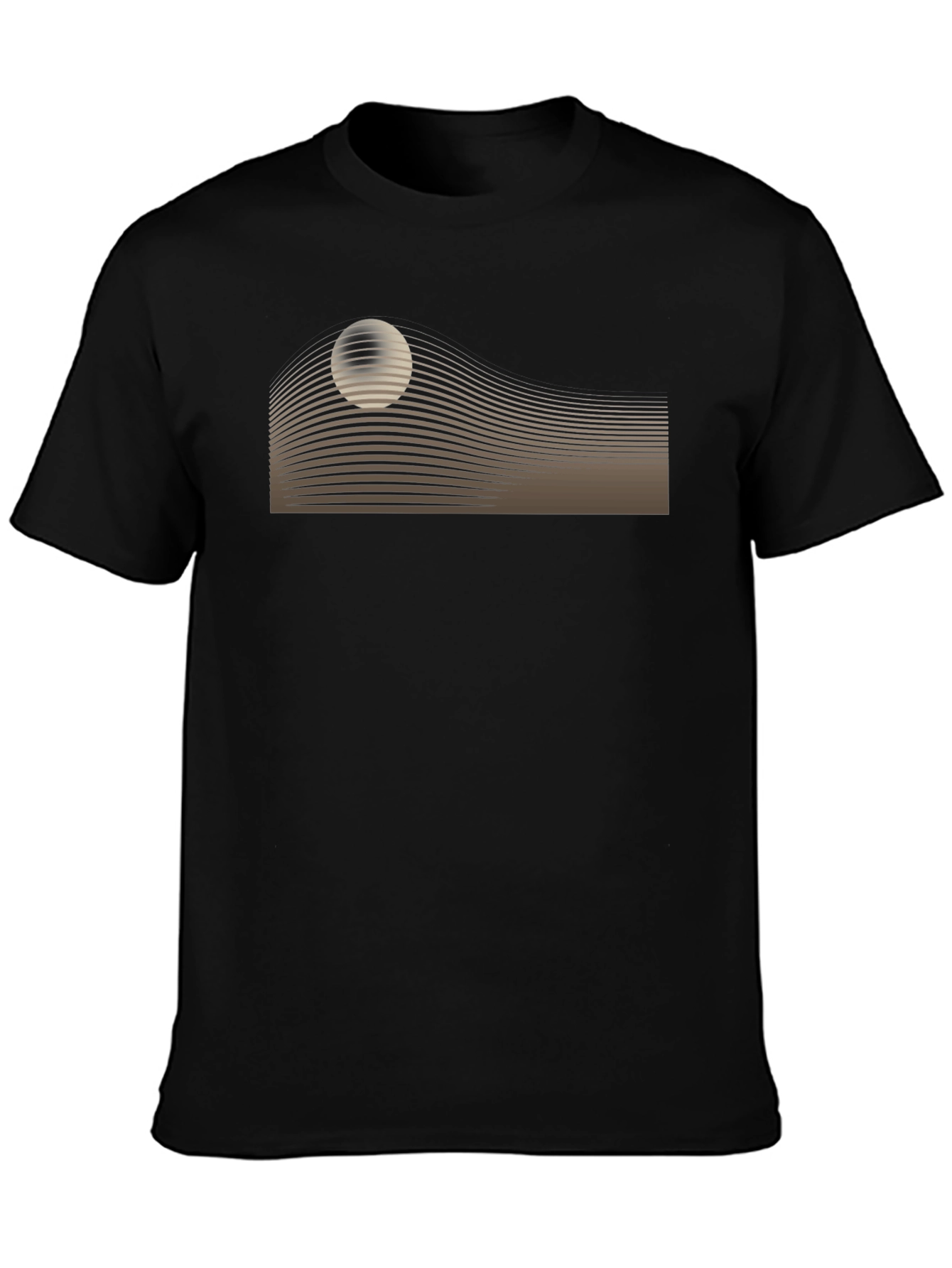 Retro Black T-Shirt with Graphic Design