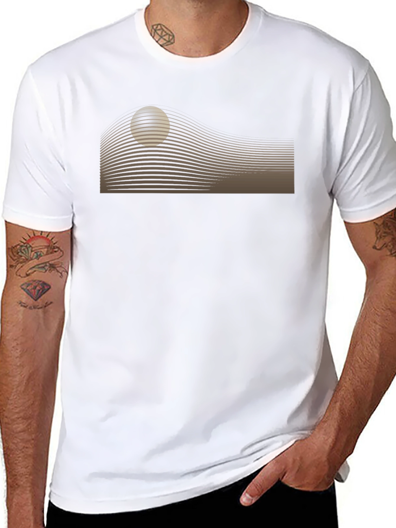 Retro Black T-Shirt with Graphic Design