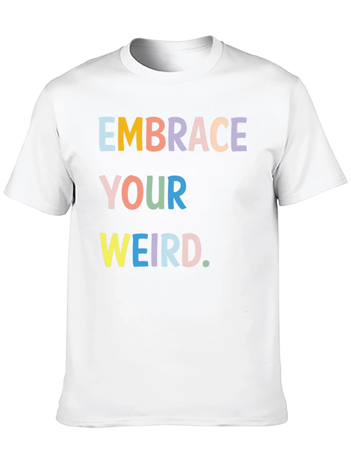 Embrace Your Weird Graphic Tee - Black Cotton T-Shirt