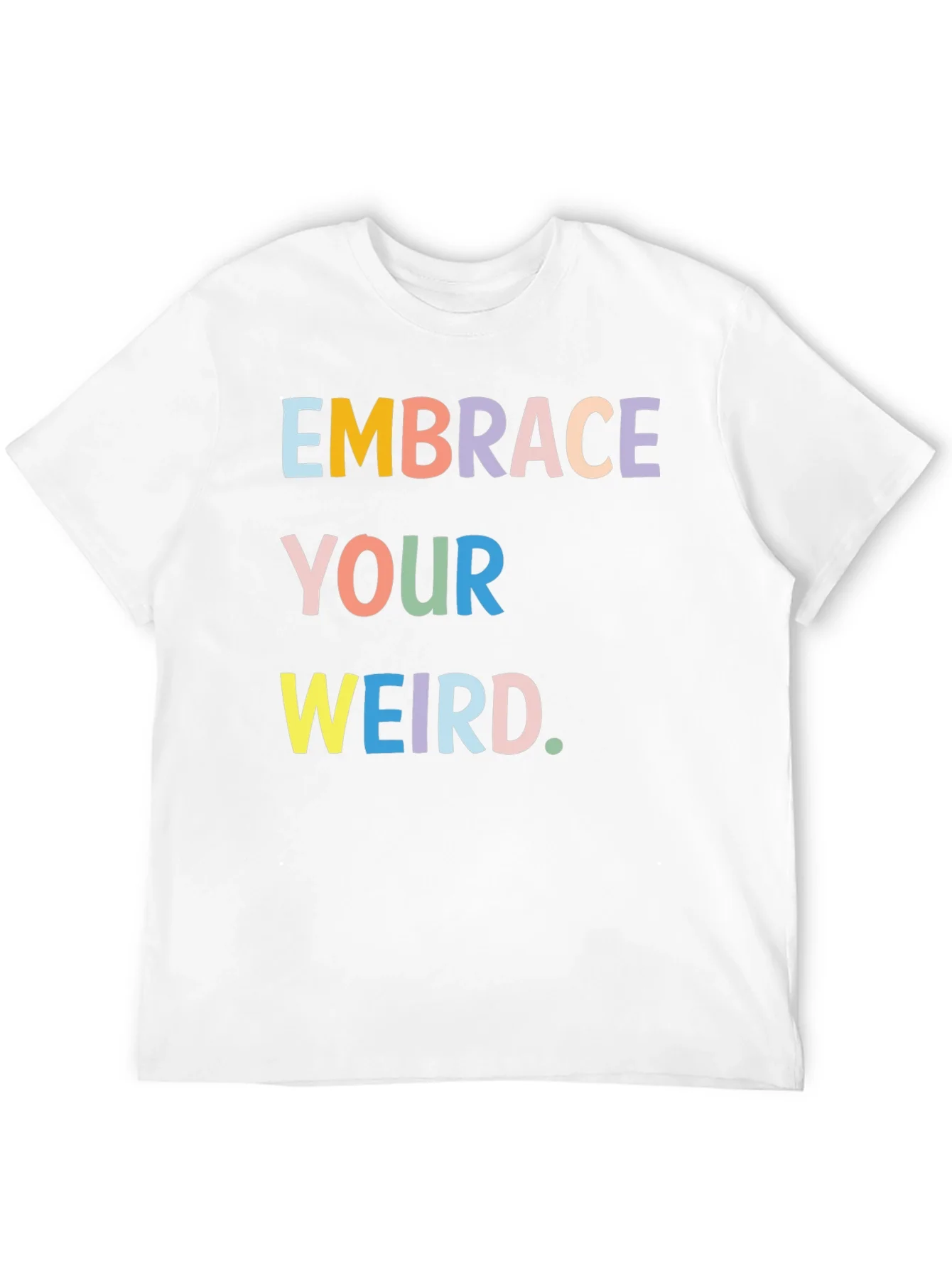 Embrace Your Weird Graphic Tee - Black Cotton T-Shirt