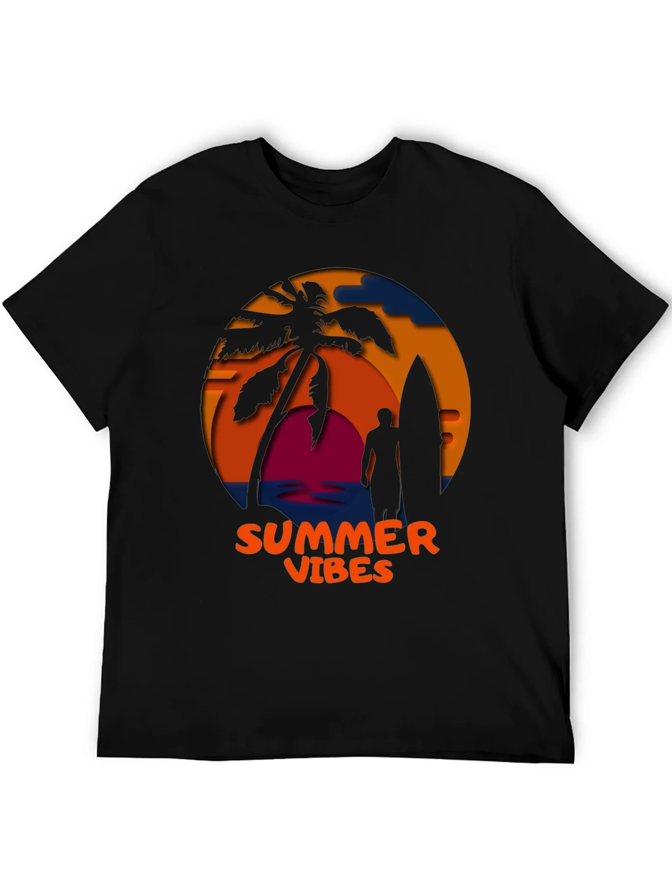 Summer Vibes Graphic T-Shirt - Coastal Design