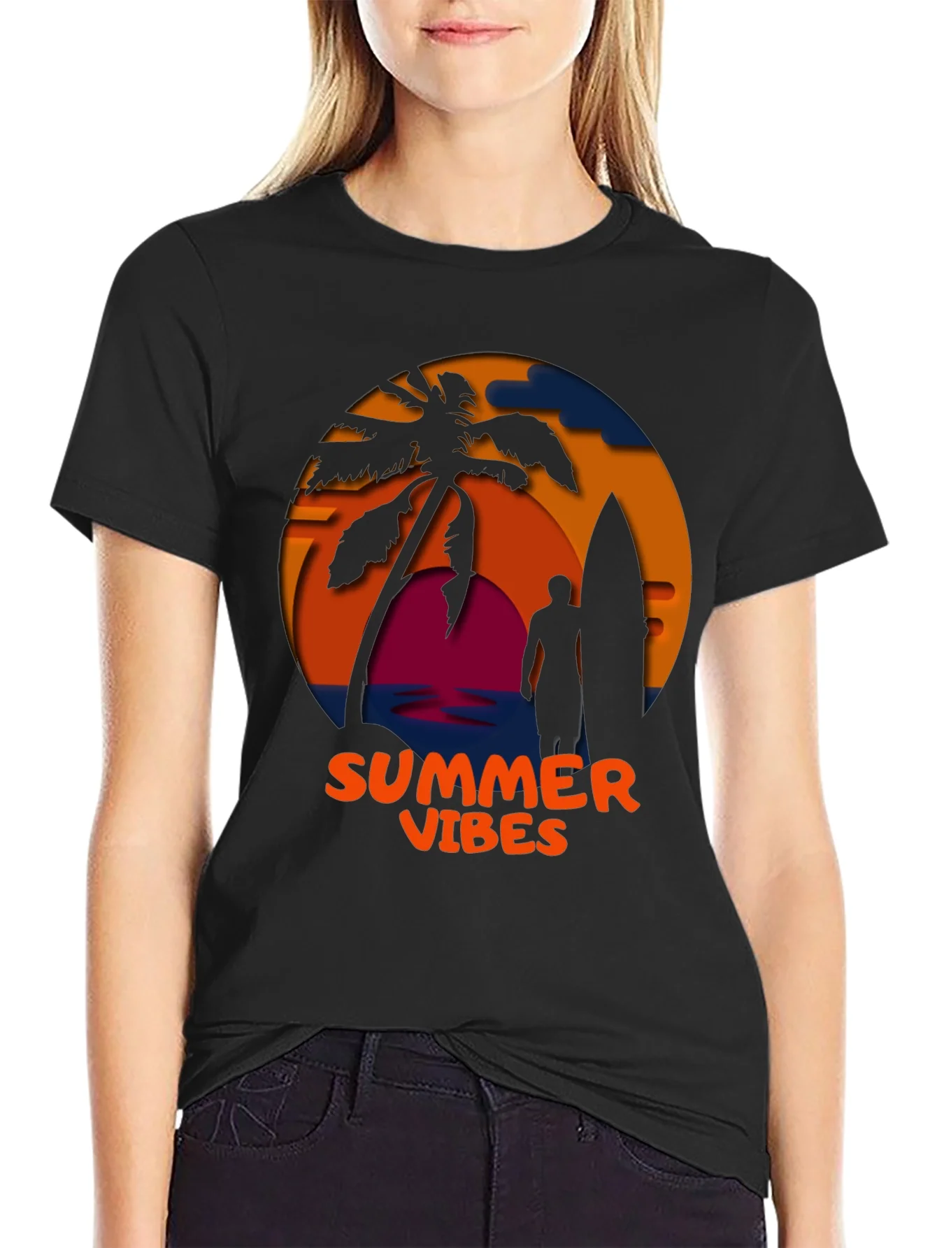 Summer Vibes Graphic T-Shirt - Coastal Design