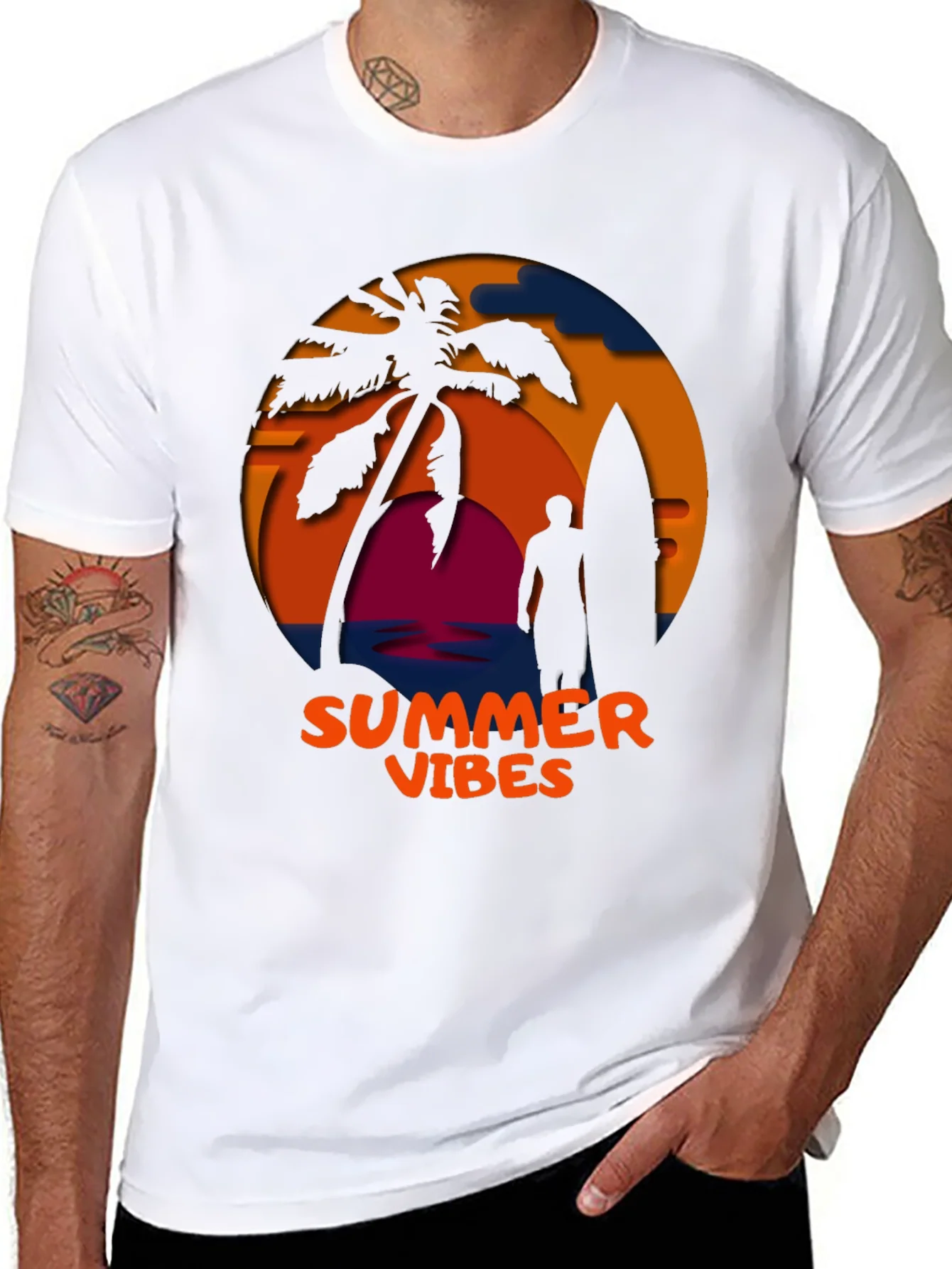 Summer Vibes Graphic T-Shirt - Coastal Design