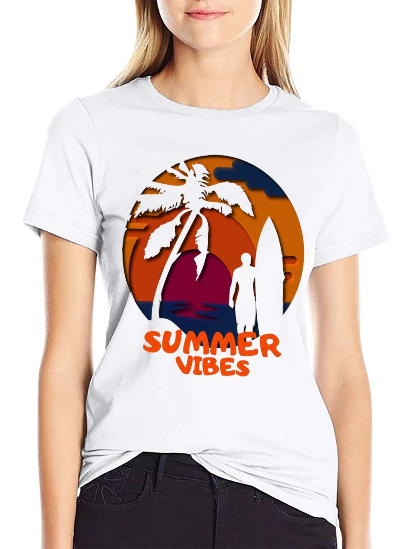 Summer Vibes Graphic T-Shirt - Coastal Design