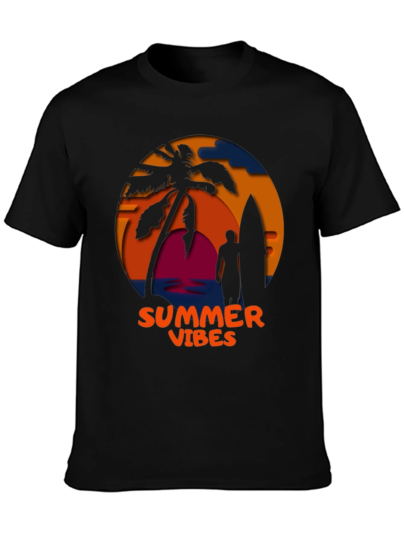 Summer Vibes Graphic T-Shirt - Coastal Design
