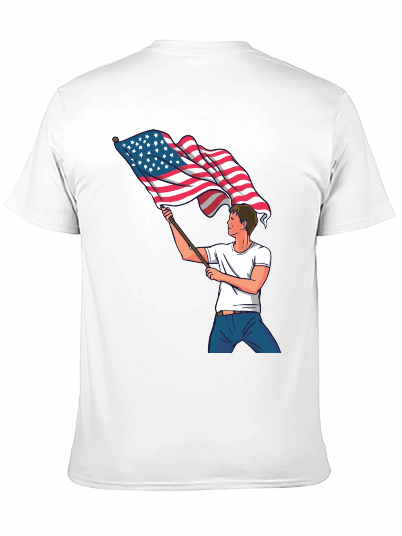 American Flag Waving T-Shirt