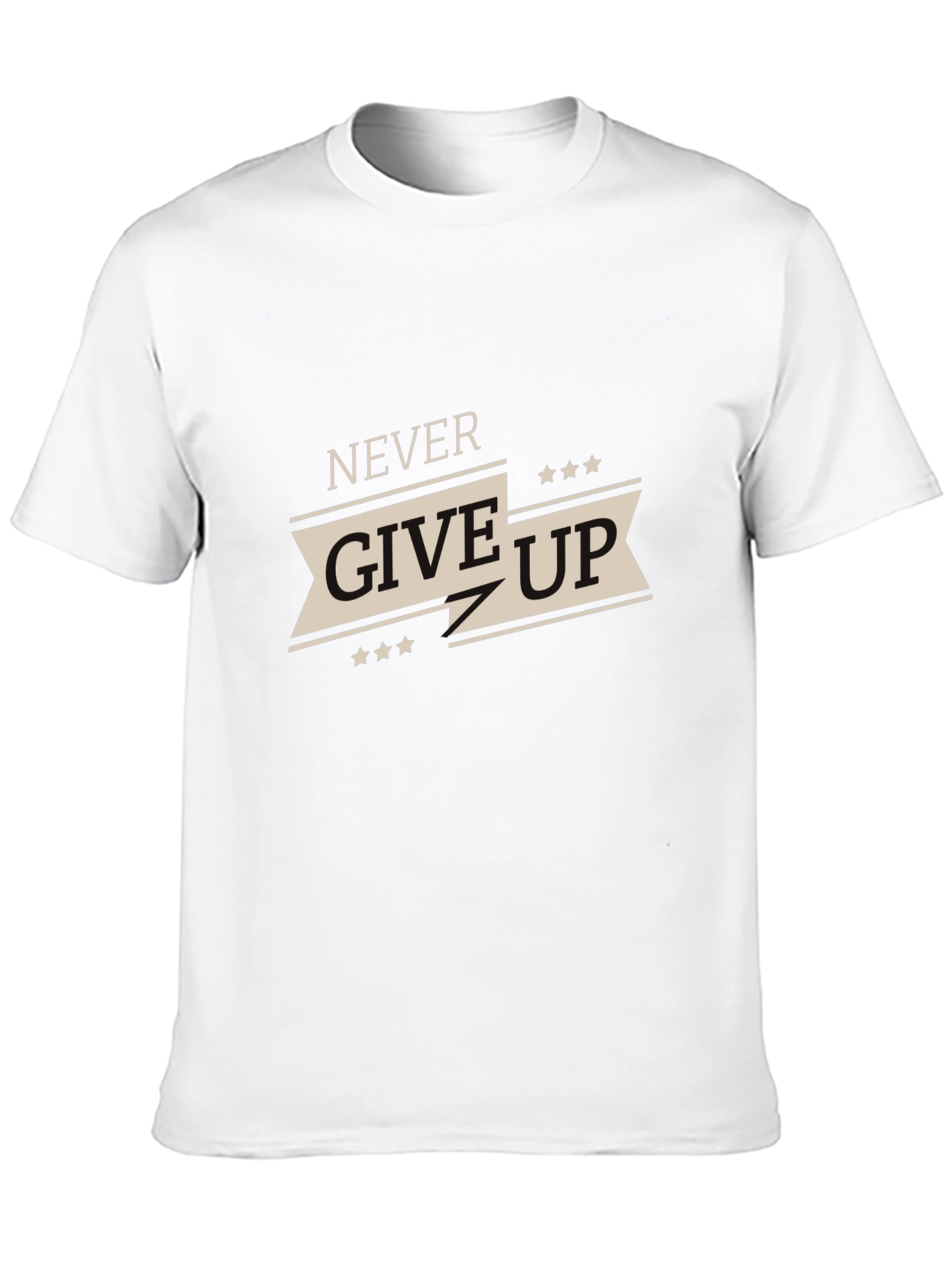 Never Give Up Graphic Tee - Motivational T-Shirt