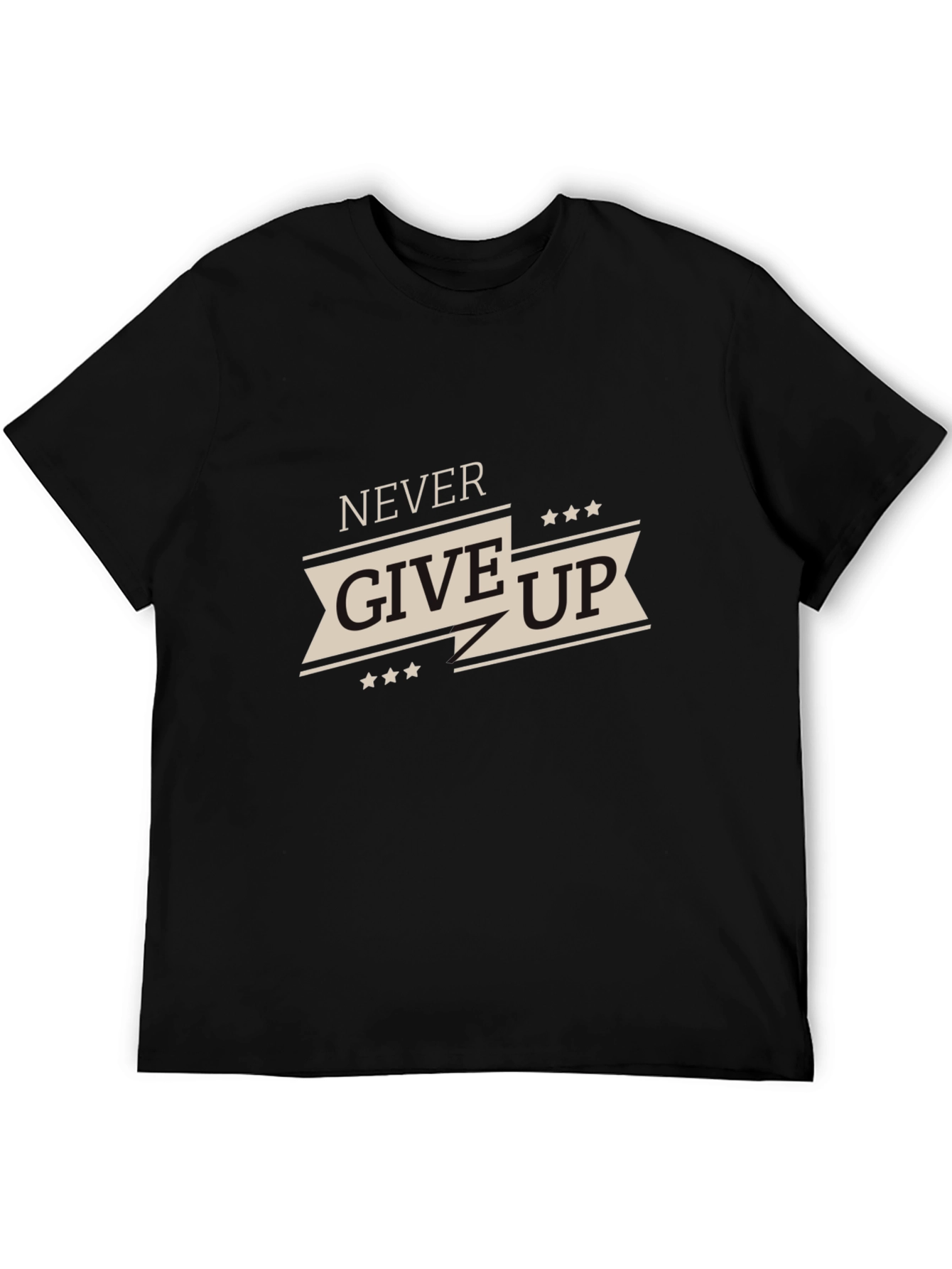 Never Give Up Graphic Tee - Motivational T-Shirt